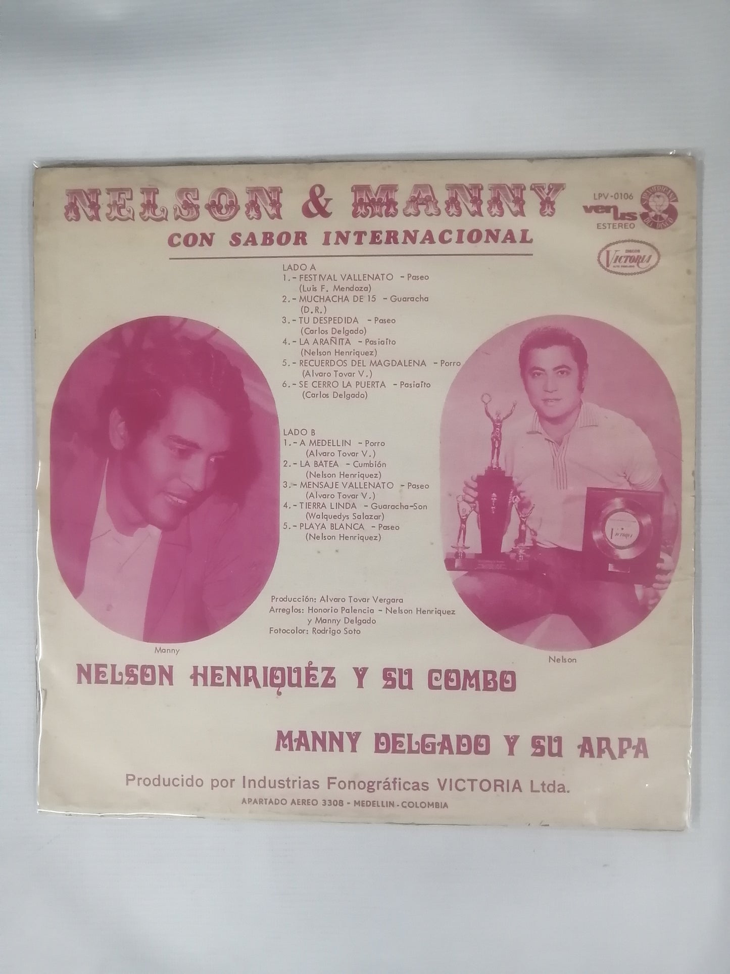 LP NELSON HENRIQUEZ Y SU COMBO / MANNY DELGADO Y SU ARPA - NELSON & MANNY CON SABOR INTERNACIONAL