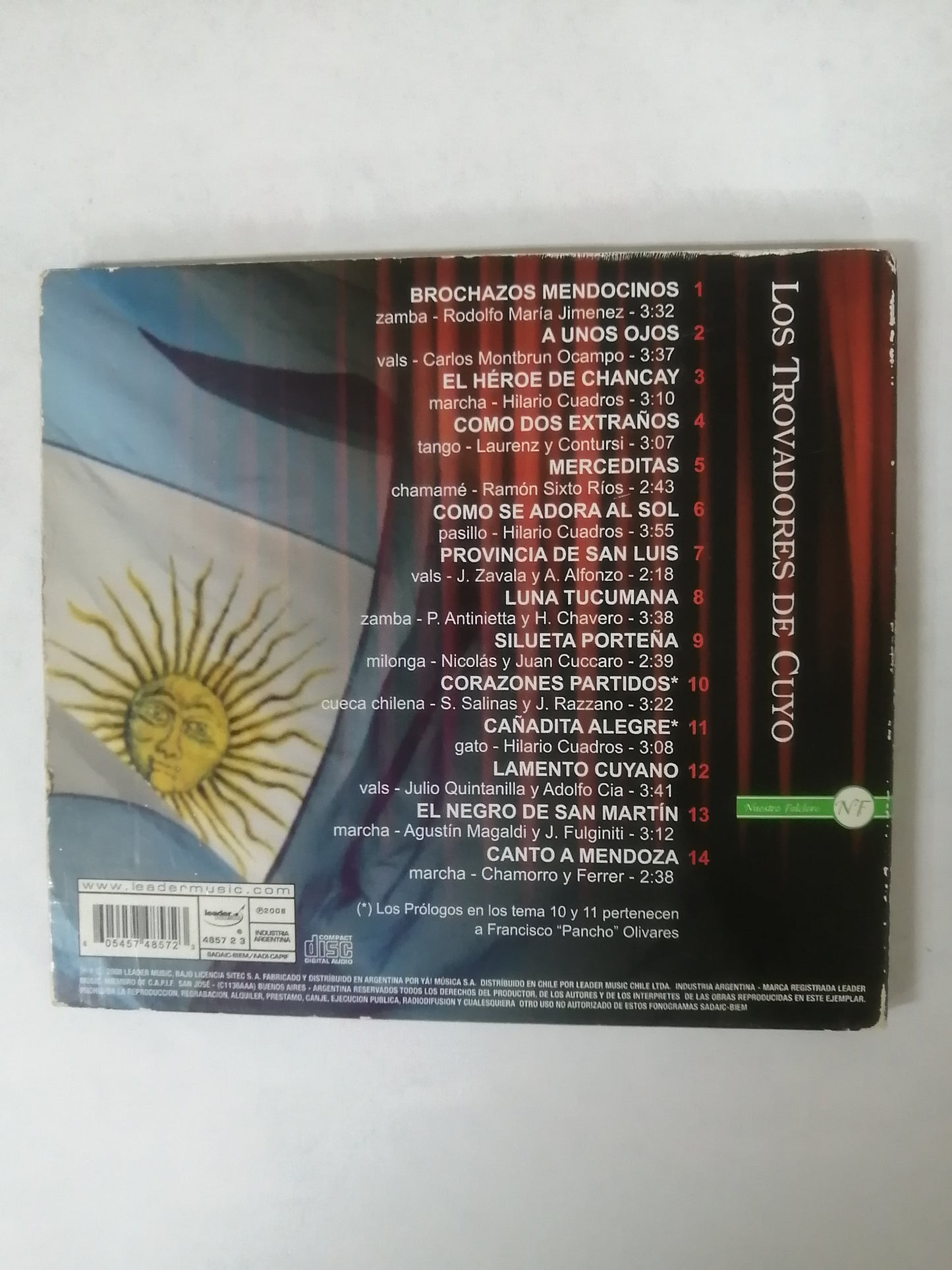 CD LOS TROVADORES DE CUYO - EN MI ARGENTINA