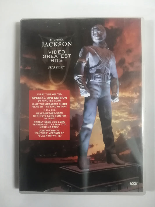 DVD MICHAEL JACKSON - VIDEO GREATEST HITS HISTORY