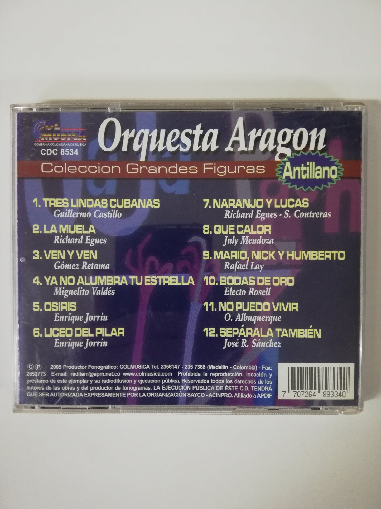 CD ORQUESTA ARAGON - COLECCIÓN GRANDES FIGURAS