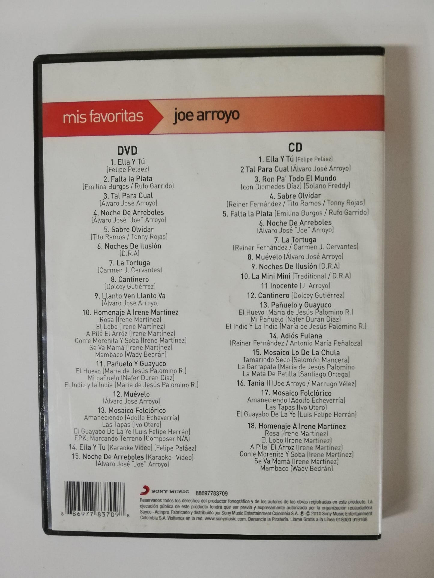 DVD + CD JOE ARROYO - MIS FAVORITAS