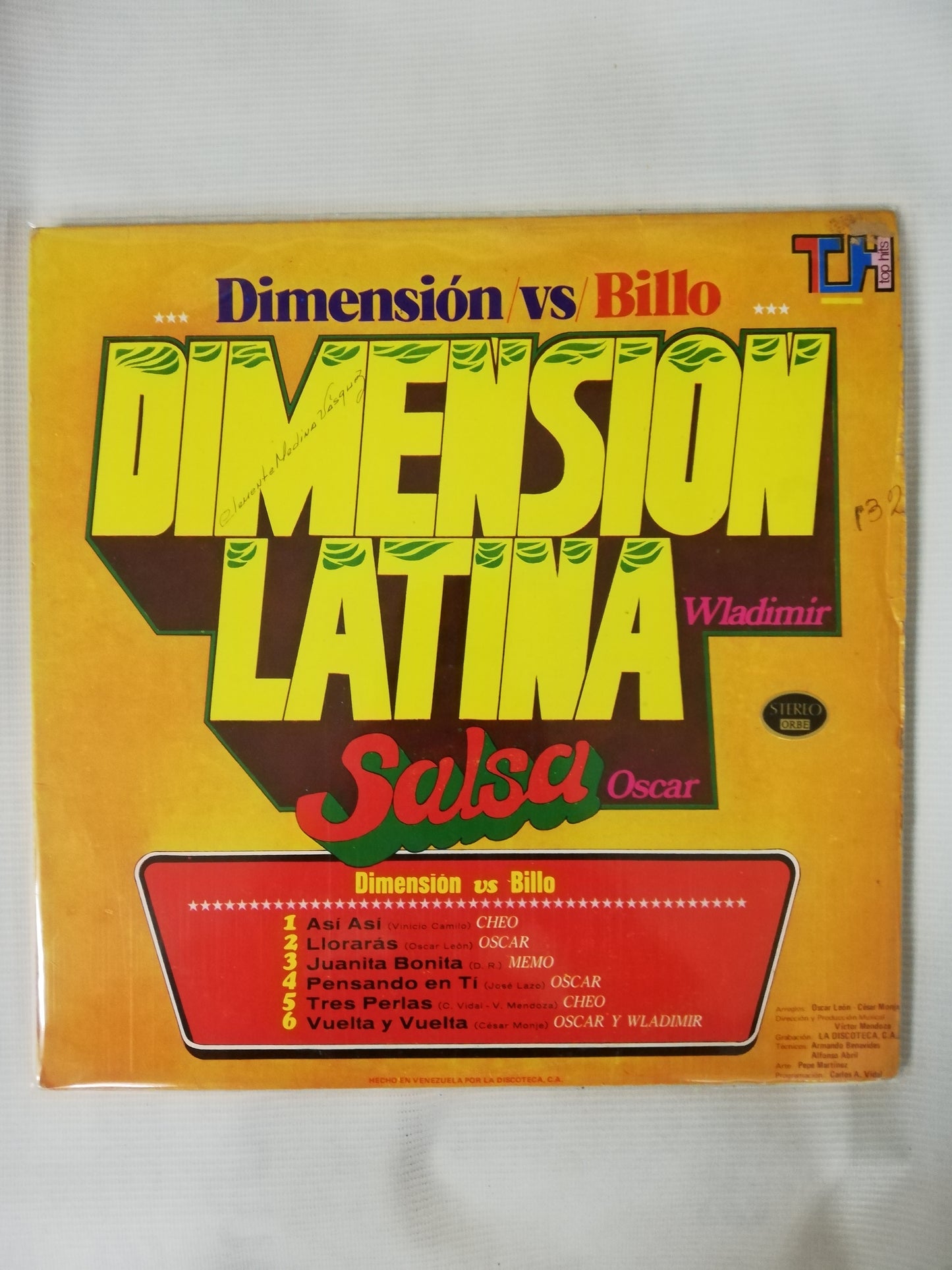 LP DIMENSION LATINA / BILLOS CARACAS BOYS - DIMENSION VS BILLOS