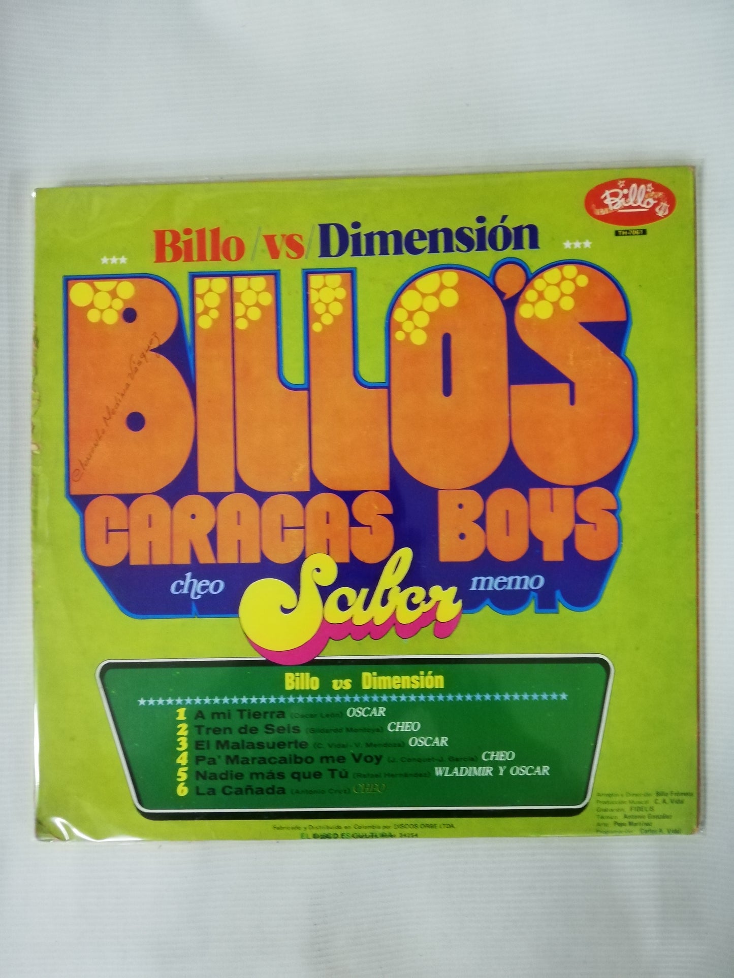 LP DIMENSION LATINA / BILLOS CARACAS BOYS - DIMENSION VS BILLOS