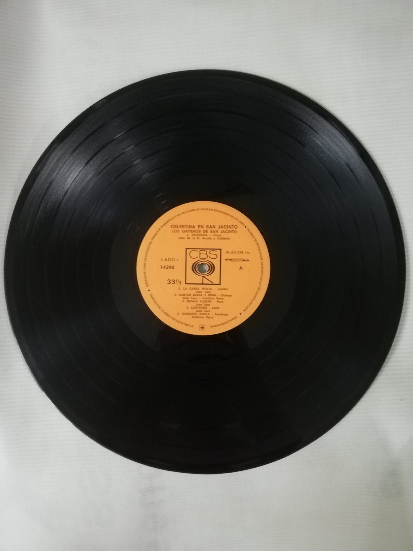 LP LOS GAITEROS DE SAN JACINTO - CELESTINA EN SAN JACINTO