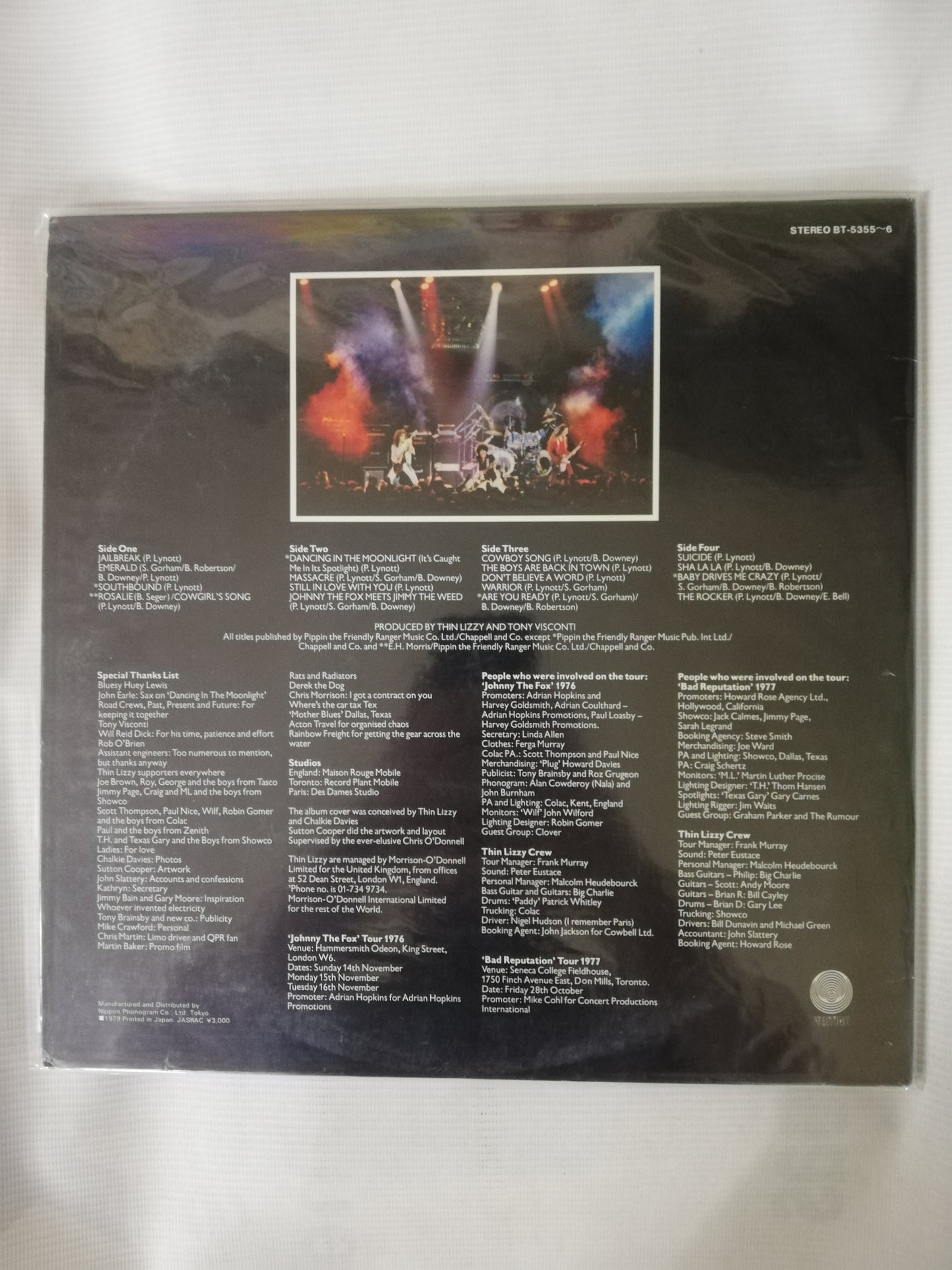 LP THIN LIZZY - LIVE AND DANGEROUS - VINYL X 2