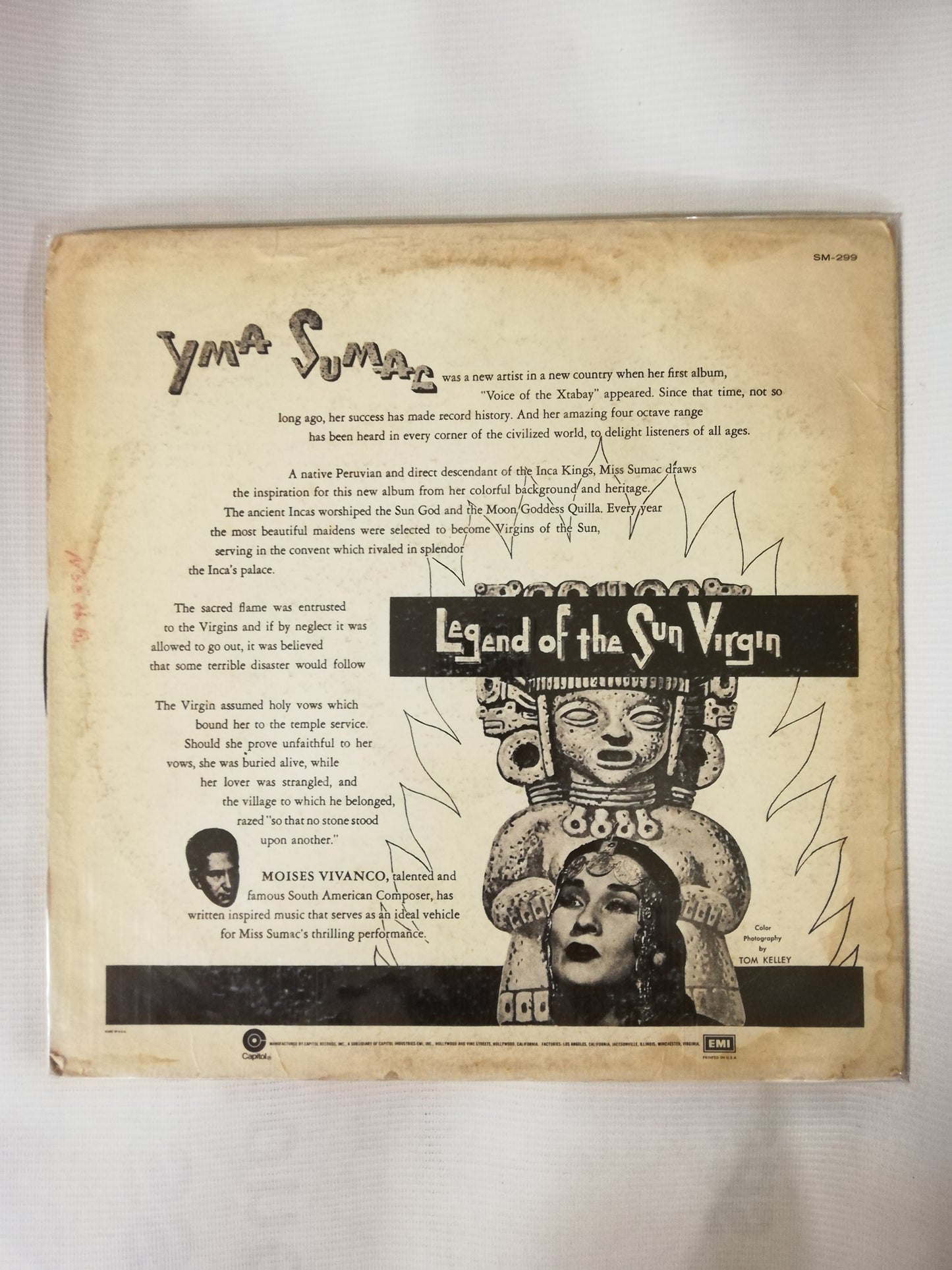 LP YMA SUMAC, MUSIC BY MOISES VIVANCA - LEGEND OF THE SUN VIRGIN