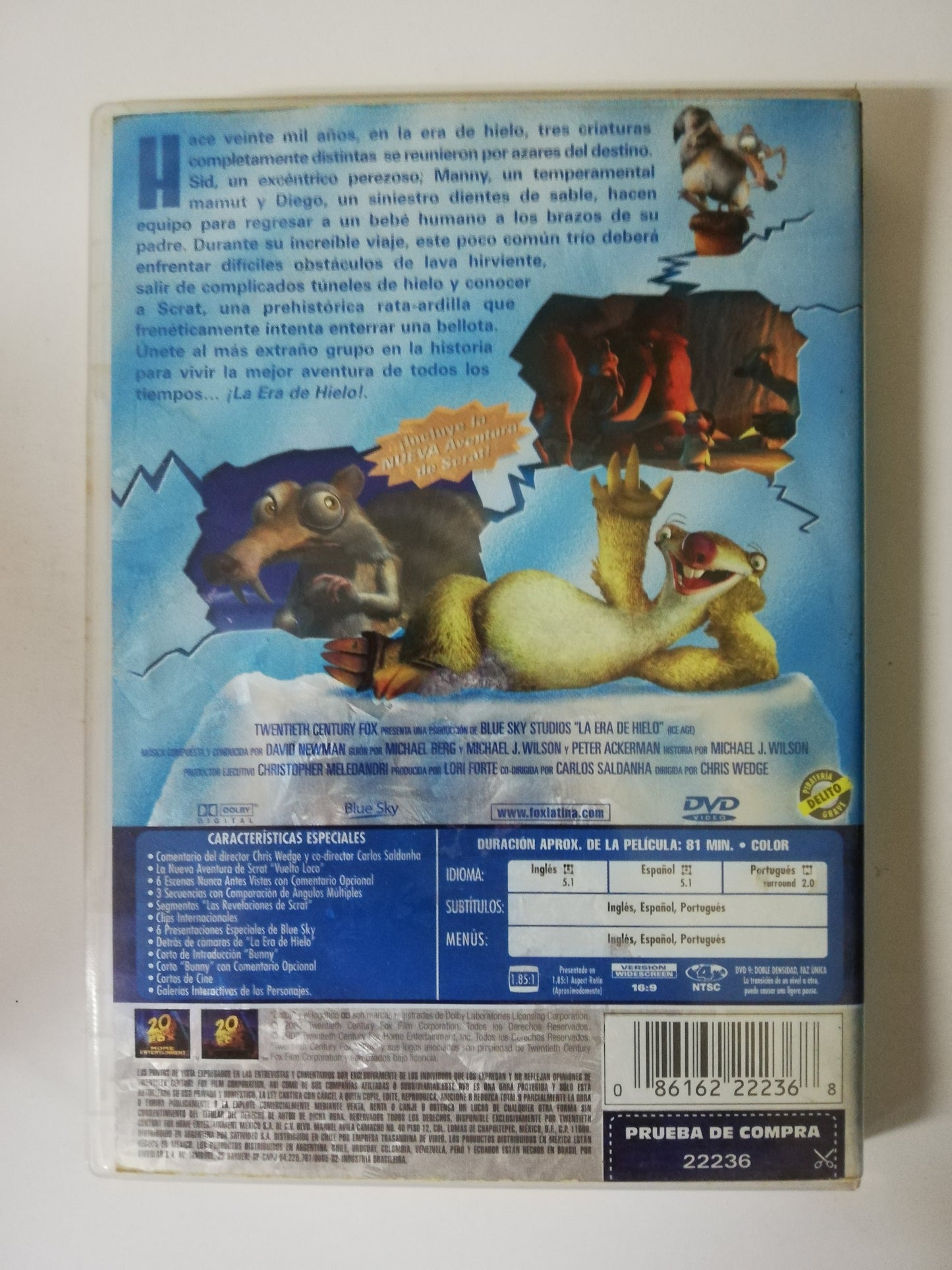 DVD LA ERA DE HIELO