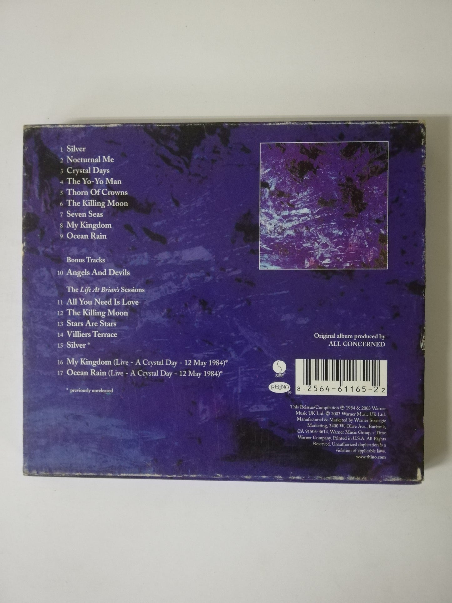 CD ECHO & THE BUNNYMEN - OCEAN RAIN