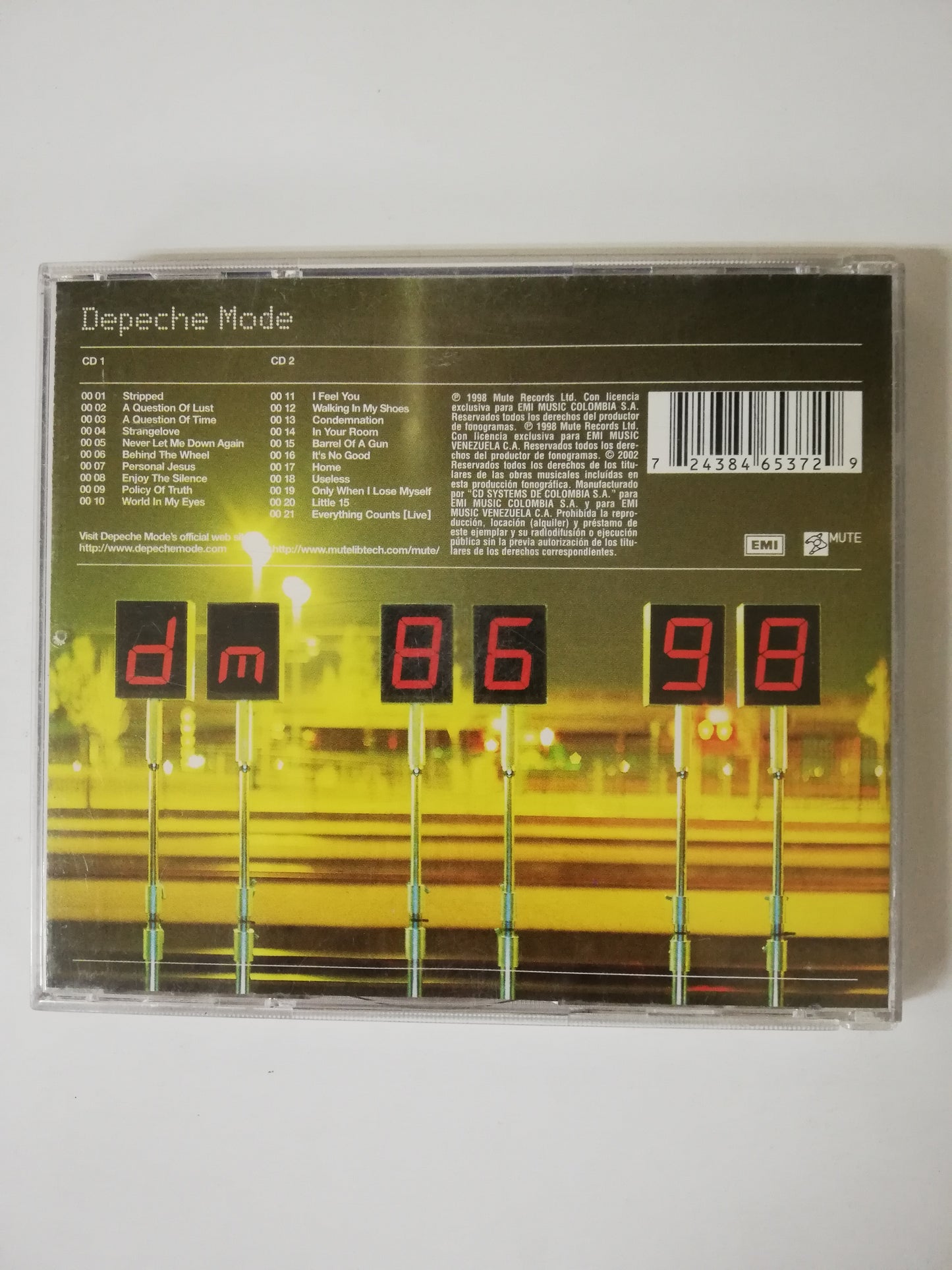 CD DEPECHE MODE - THE SINGLES 86 - 98 - CD X 2