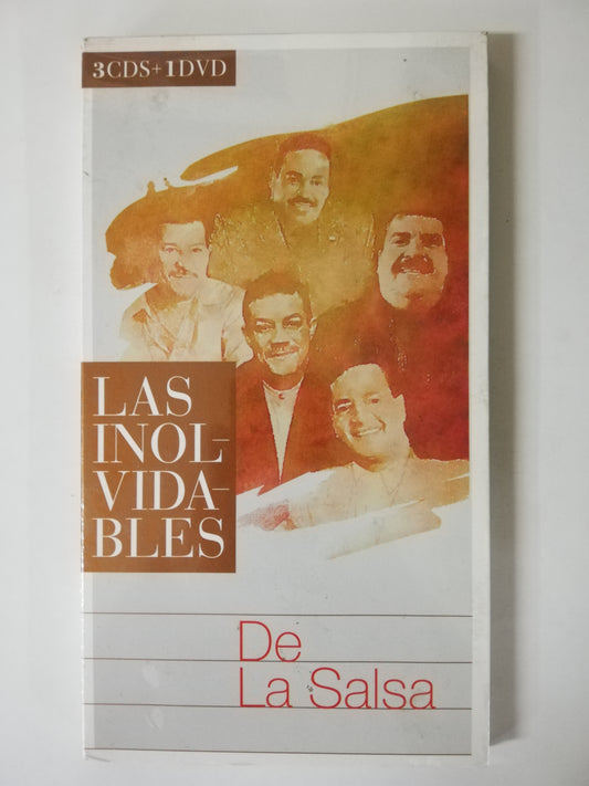 CD LAS INOLVIDABLES DE LA SALSA - 3 CDS + 1 DVD