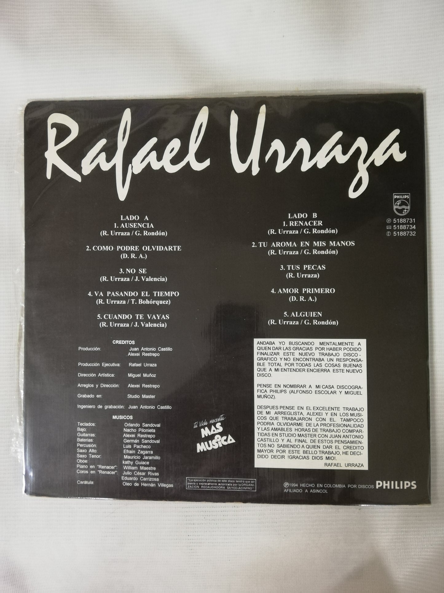 LP RAFAEL URRAZA - VA PASANDO EL TIEMPO