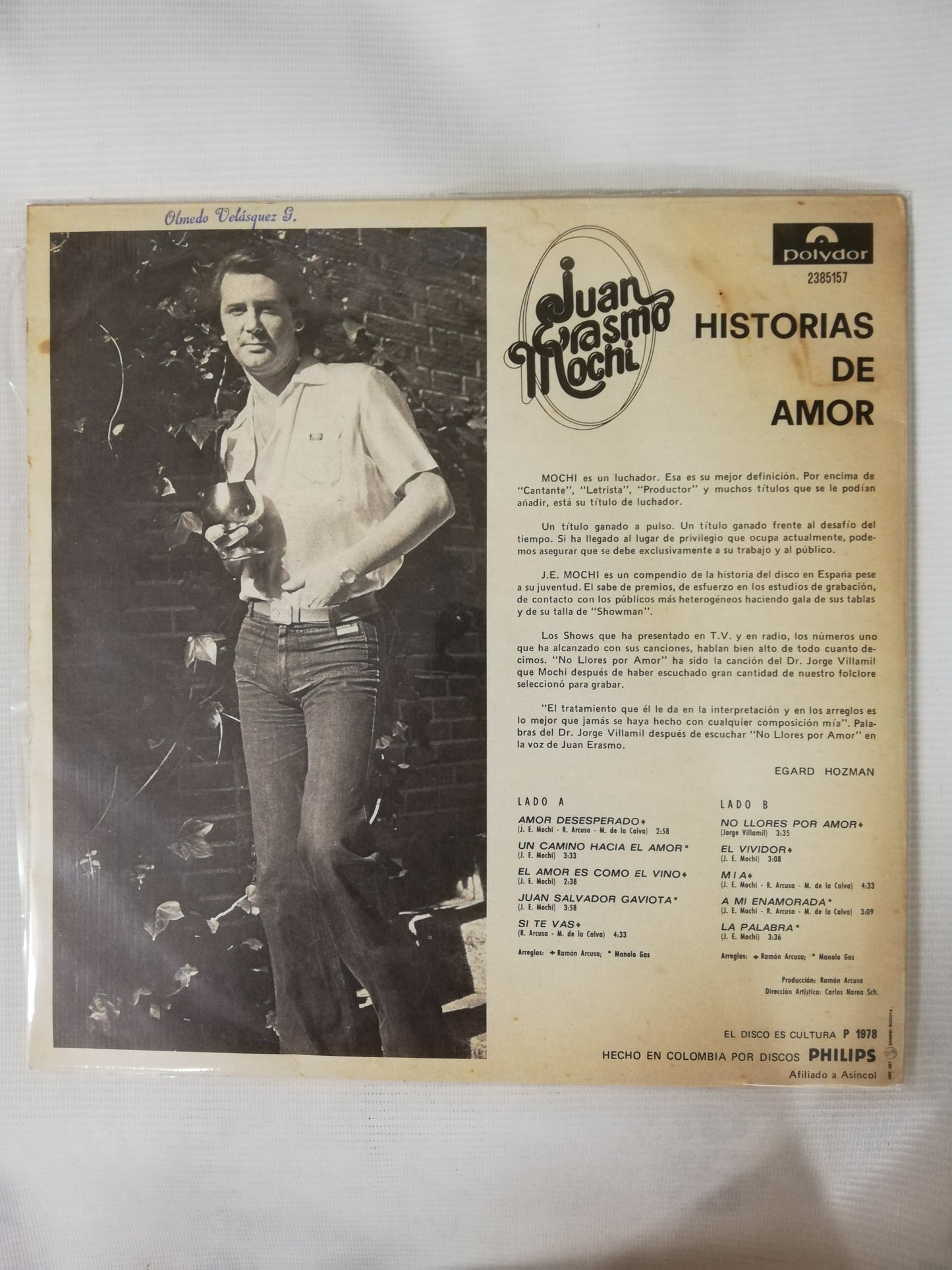 LP JUAN ERASMO MOCHI - HISTORIA DE AMOR