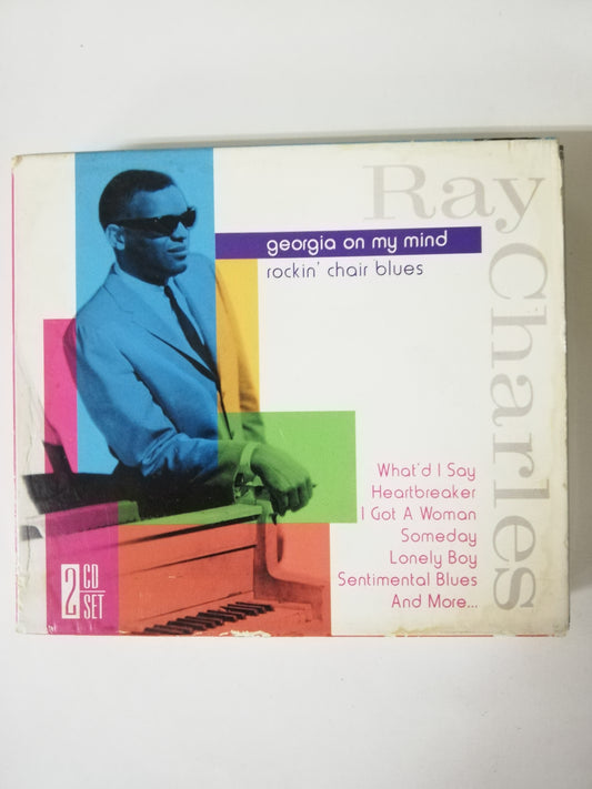 CD RAY CHARLES - GEORGIA ON MY MIND - ROCKIN´ CHAIR BLUES - CD X 2