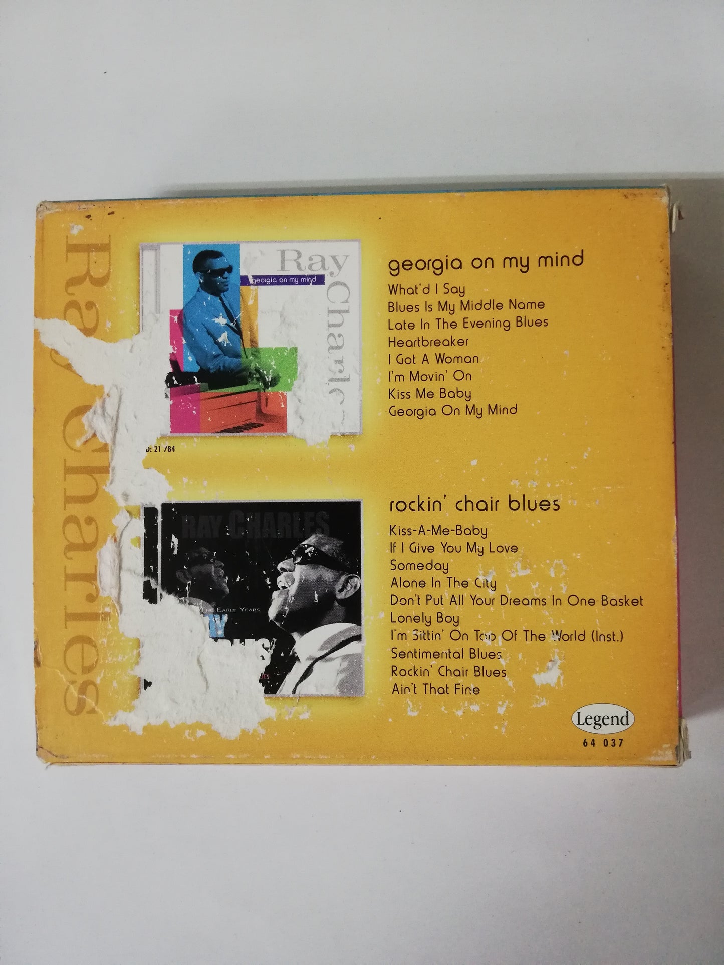 CD RAY CHARLES - GEORGIA ON MY MIND - ROCKIN´ CHAIR BLUES - CD X 2