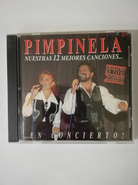 CD PIMPINELA - NUESTRAS 12 MEJORES CANCIONES EN CONCIERTO