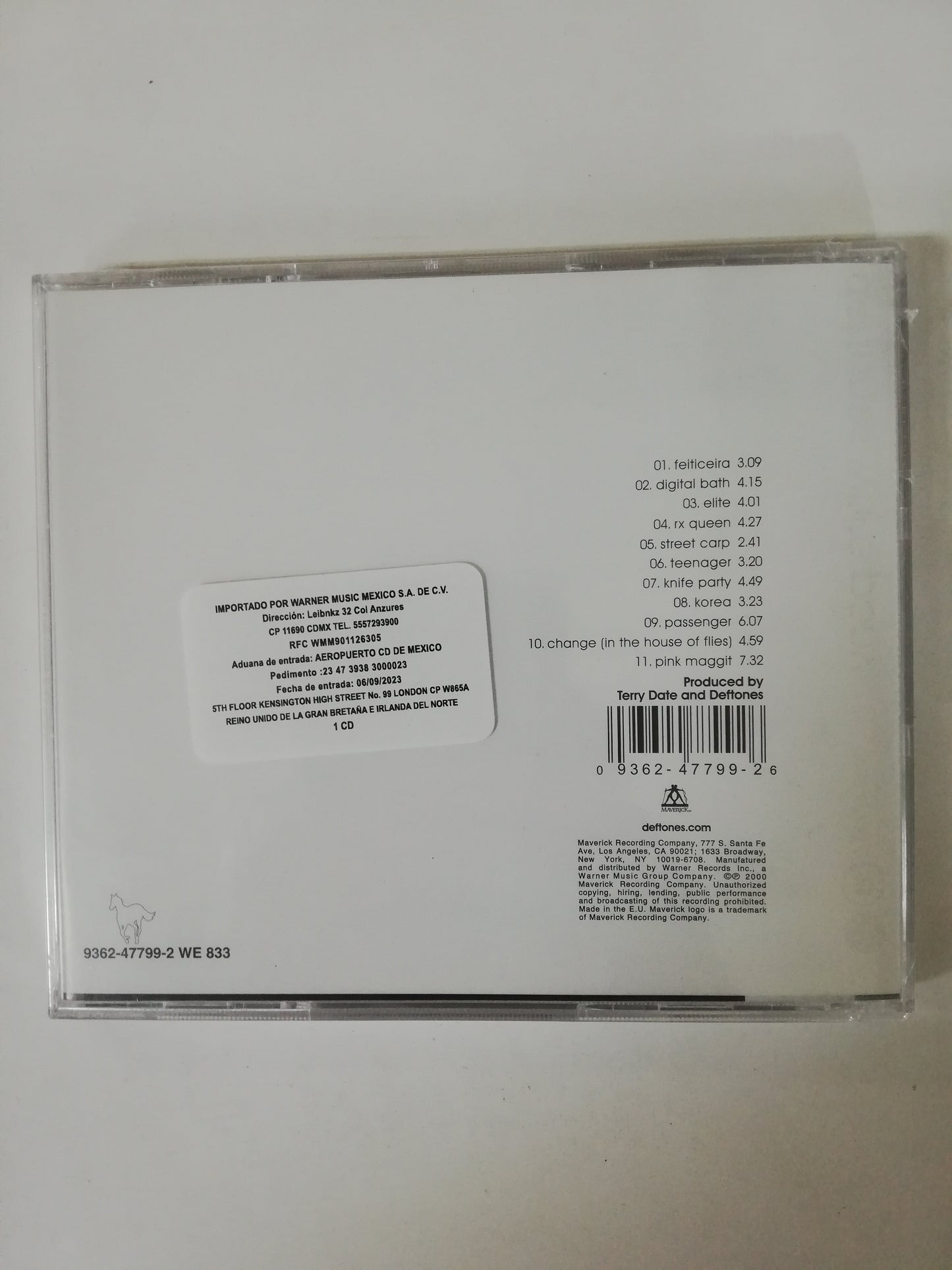 CD DEFTONES - WHITE PONY
