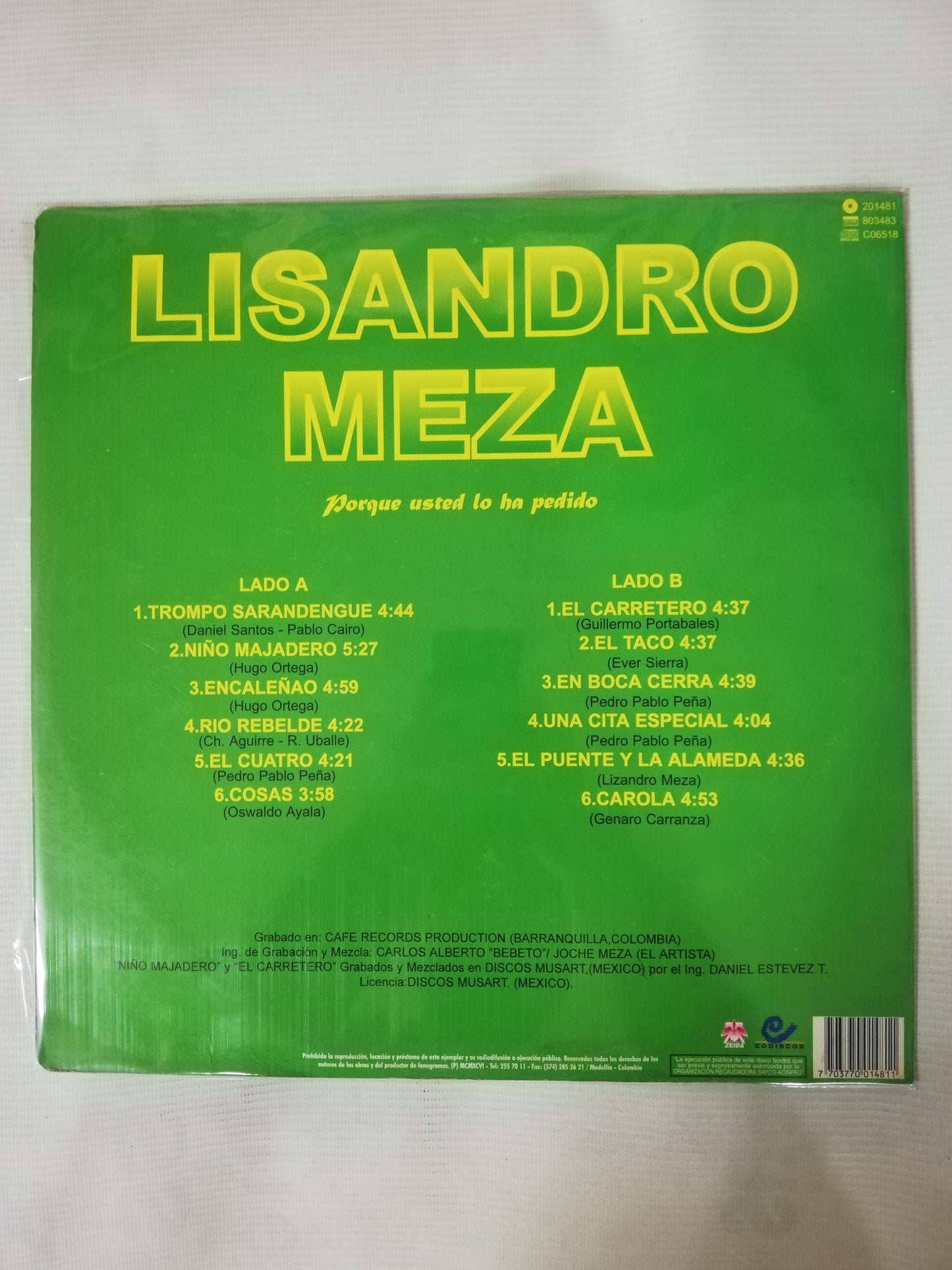 LP LISANDRO MEZA - PORQUE USTED LO HA PEDIDO