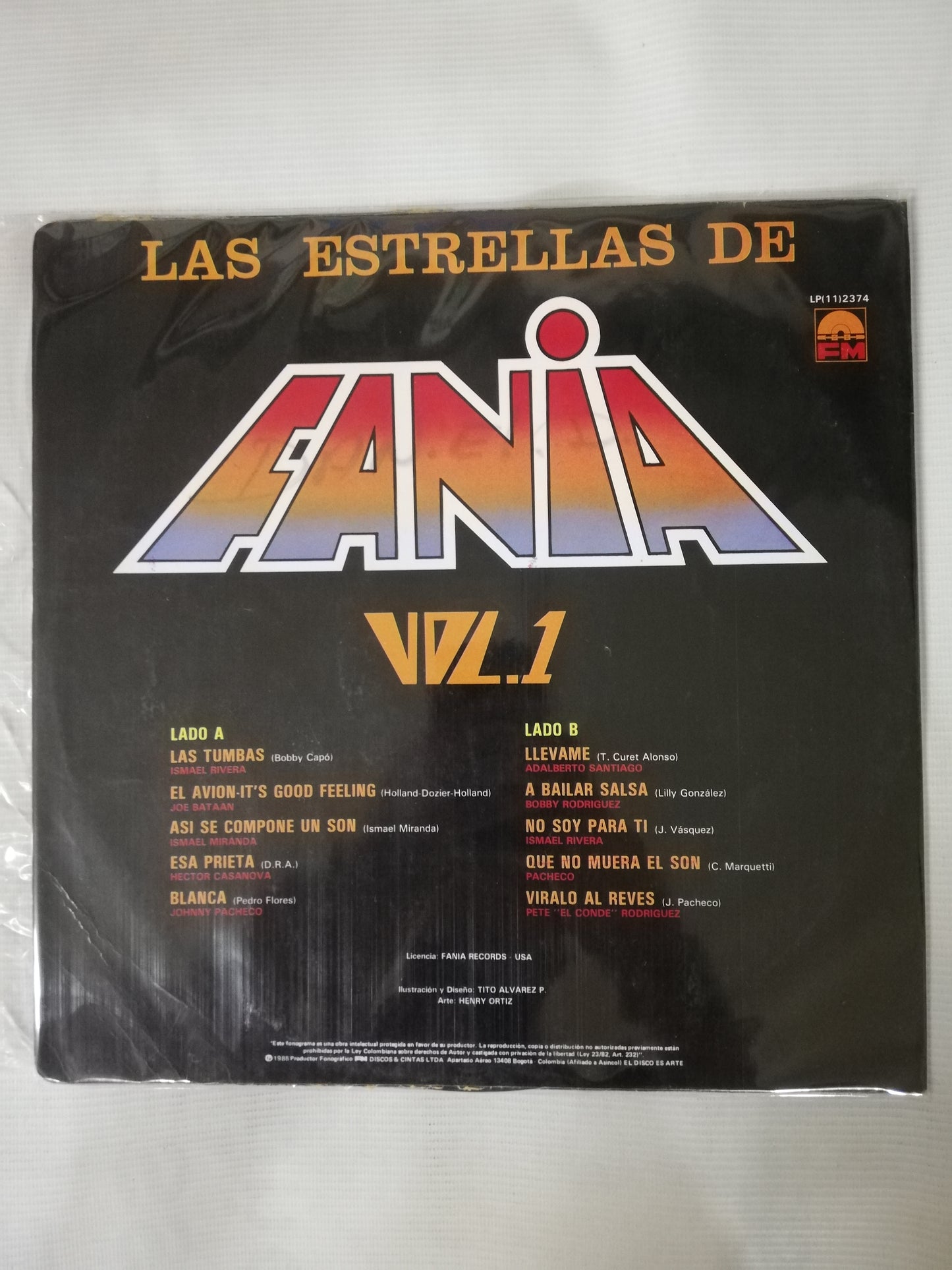 LP FANIA ALL STARS - LAS ESTRELLAS DE LA FANIA VOL. 1
