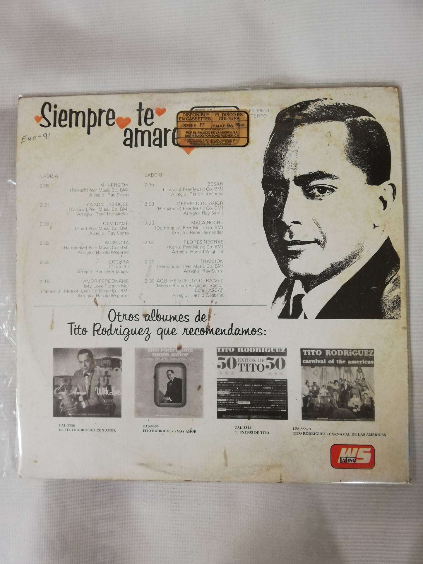 LP TITO RODRIGUEZ - I´LL ALWAYS LOVE YOU