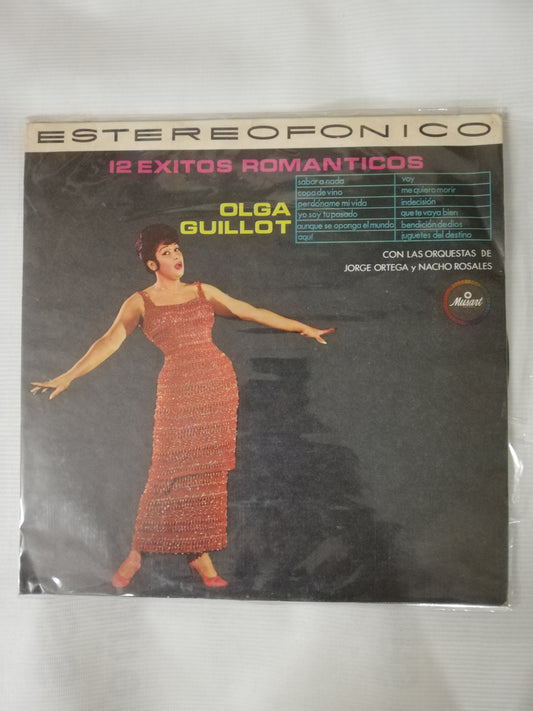 LP OLGA GUILLOT CON LAS ORQUESTA DDE JORGE ORTEGA Y NACHO ROSALES - 12 EXITOS ROMÁNTICOS