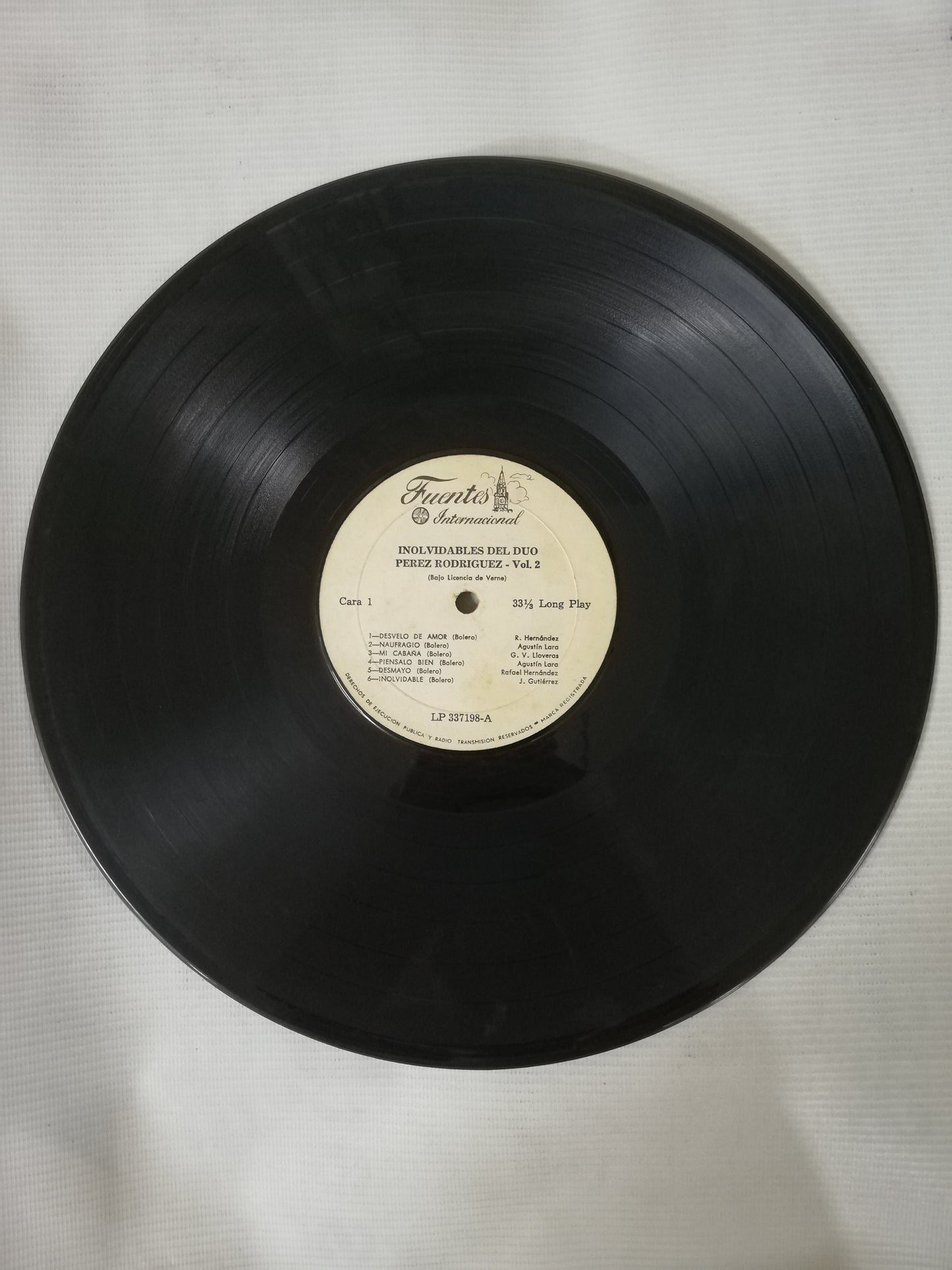 LP DUO PEREZ / RODRIGUEZ - INOLVIDABLES DEL DUO PEREZ / RODRIGUEZ VOL. 2