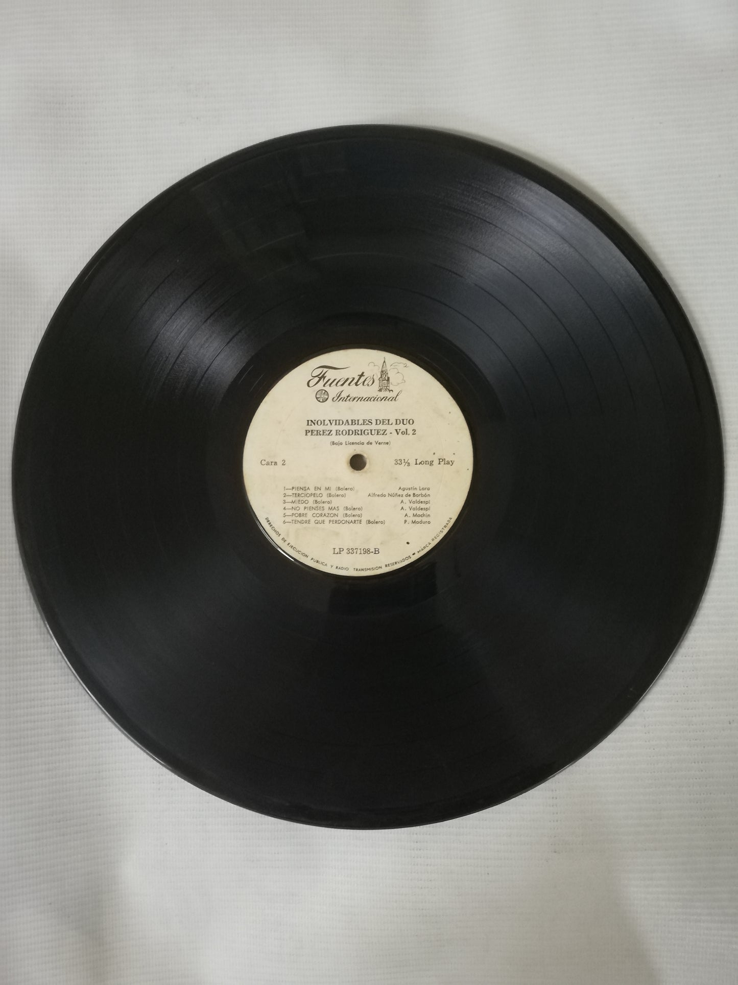 LP DUO PEREZ / RODRIGUEZ - INOLVIDABLES DEL DUO PEREZ / RODRIGUEZ VOL. 2