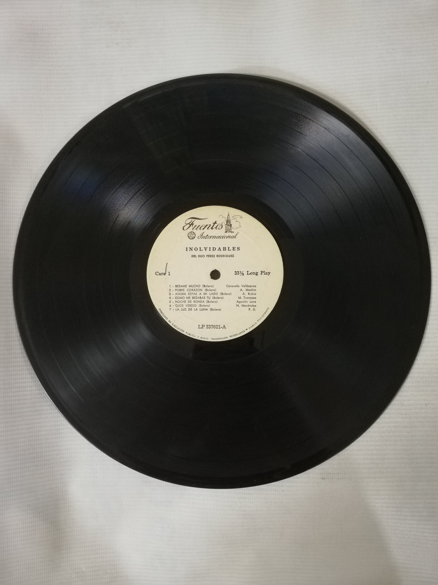 LP DUO PEREZ / RODRIGUEZ - INOLVIDABLES DEL DUO PEREZ / RODRIGUEZ VOL. 1