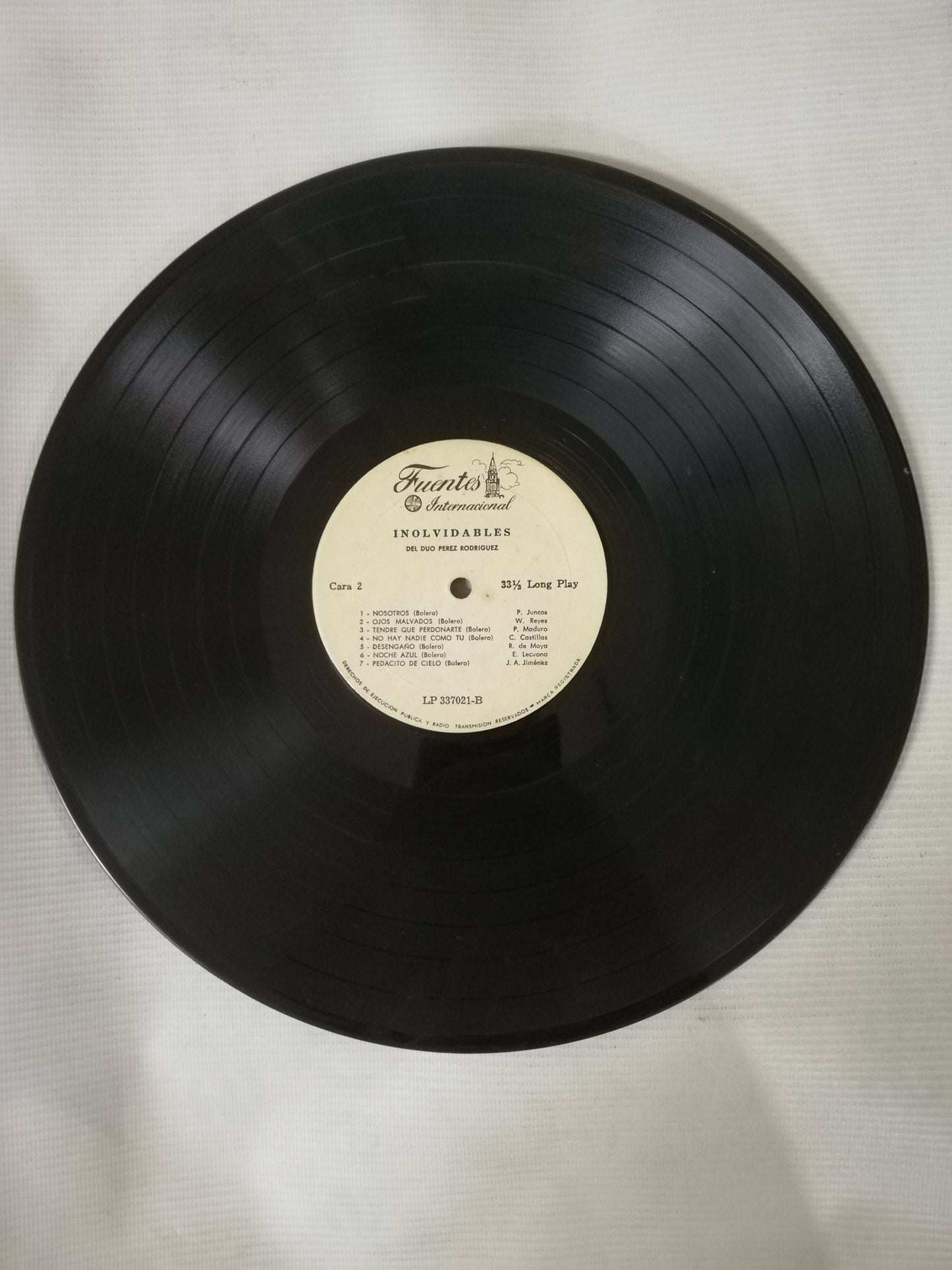 LP DUO PEREZ / RODRIGUEZ - INOLVIDABLES DEL DUO PEREZ / RODRIGUEZ VOL. 1