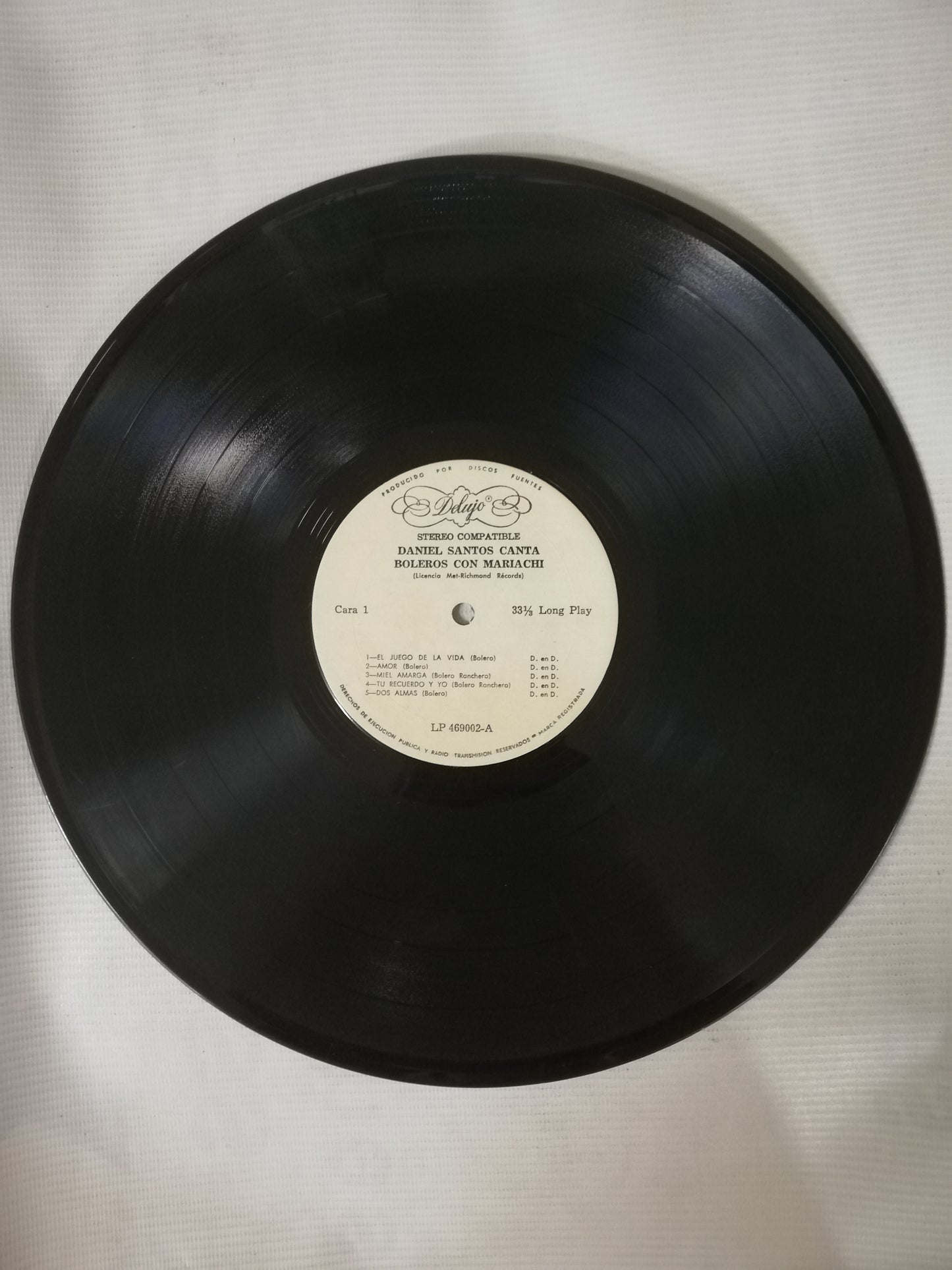 LP DANIEL SANTOS - CANTA BOLEROS CON MARIACHI