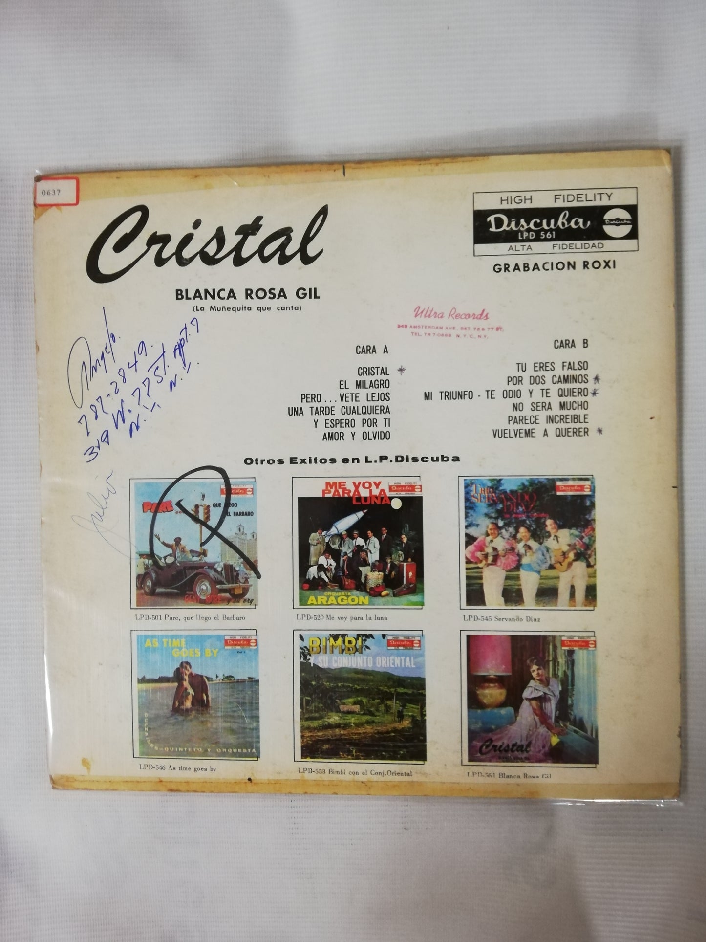 LP BLANCA ROSA GIL - CRISTAL