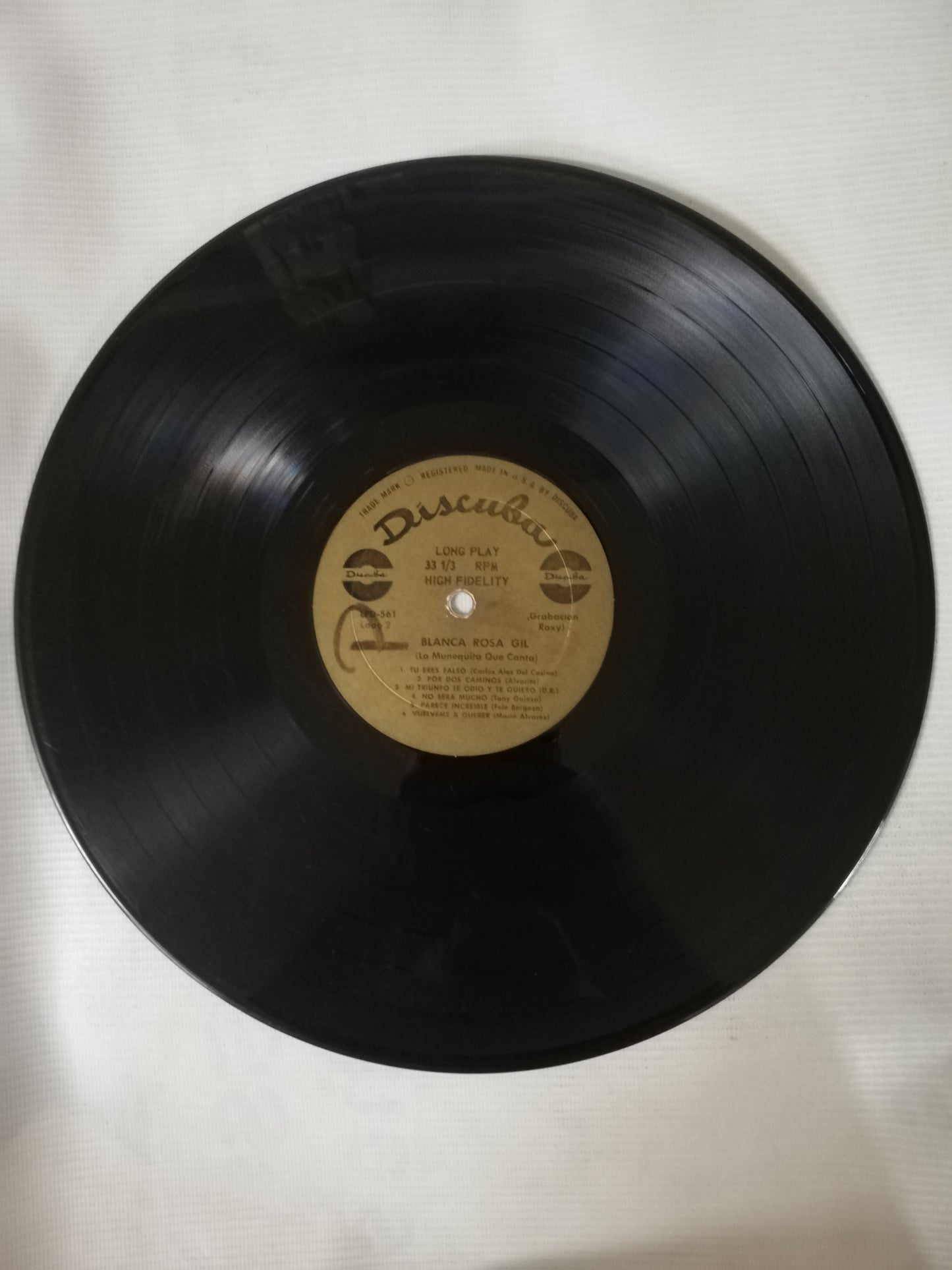 LP BLANCA ROSA GIL - CRISTAL