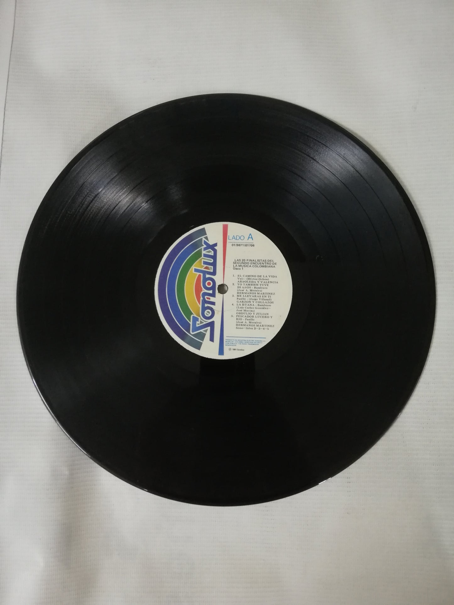 LAS CANCIONES MAS BELLAS DE COLOMBIA - LAS VEINTE CANCIONES FINALISTAS DEL II ENCUENTRO CON LA MÚSICA COLOMBIANA - VINYL X 2