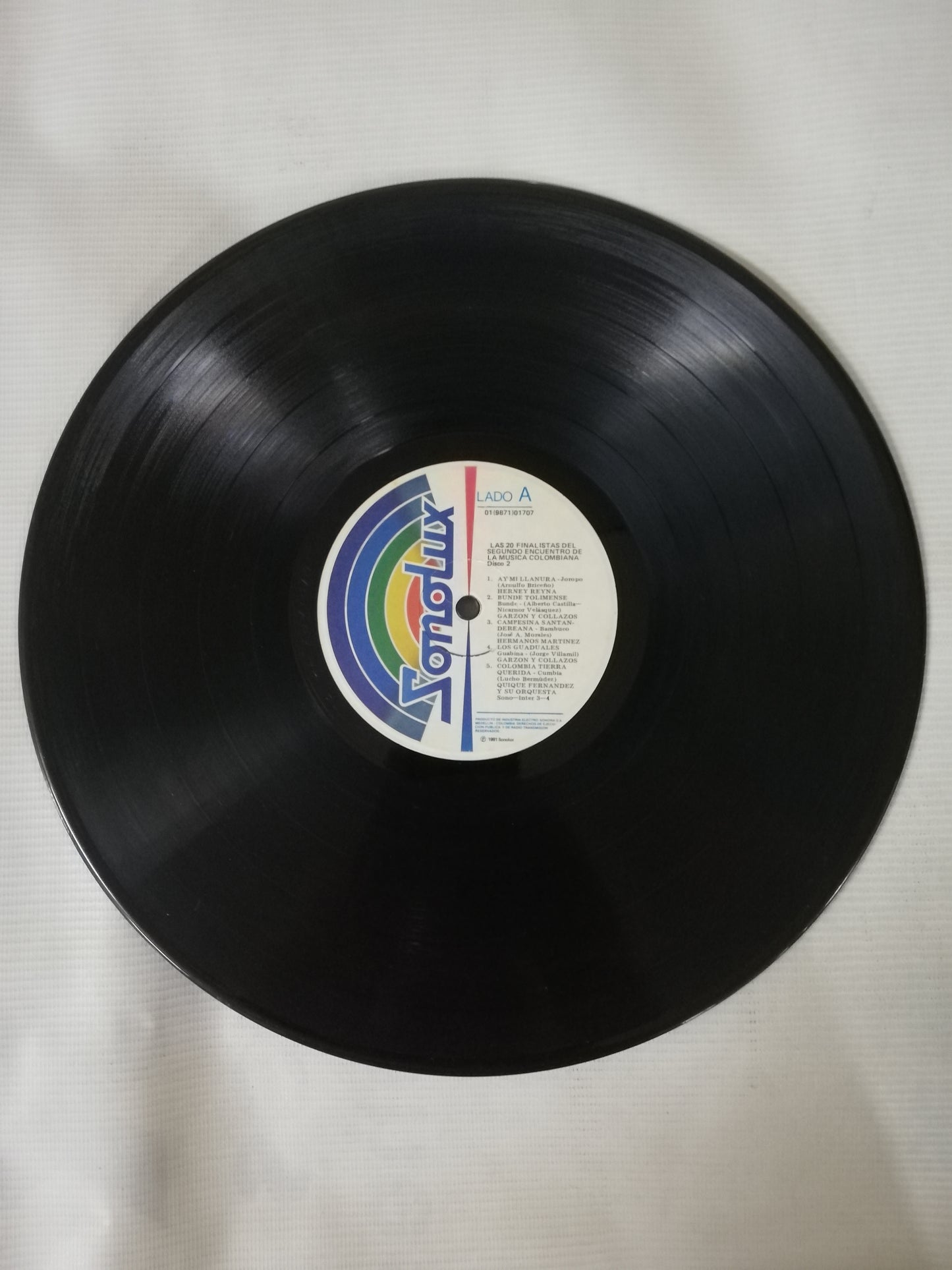 LAS CANCIONES MAS BELLAS DE COLOMBIA - LAS VEINTE CANCIONES FINALISTAS DEL II ENCUENTRO CON LA MÚSICA COLOMBIANA - VINYL X 2