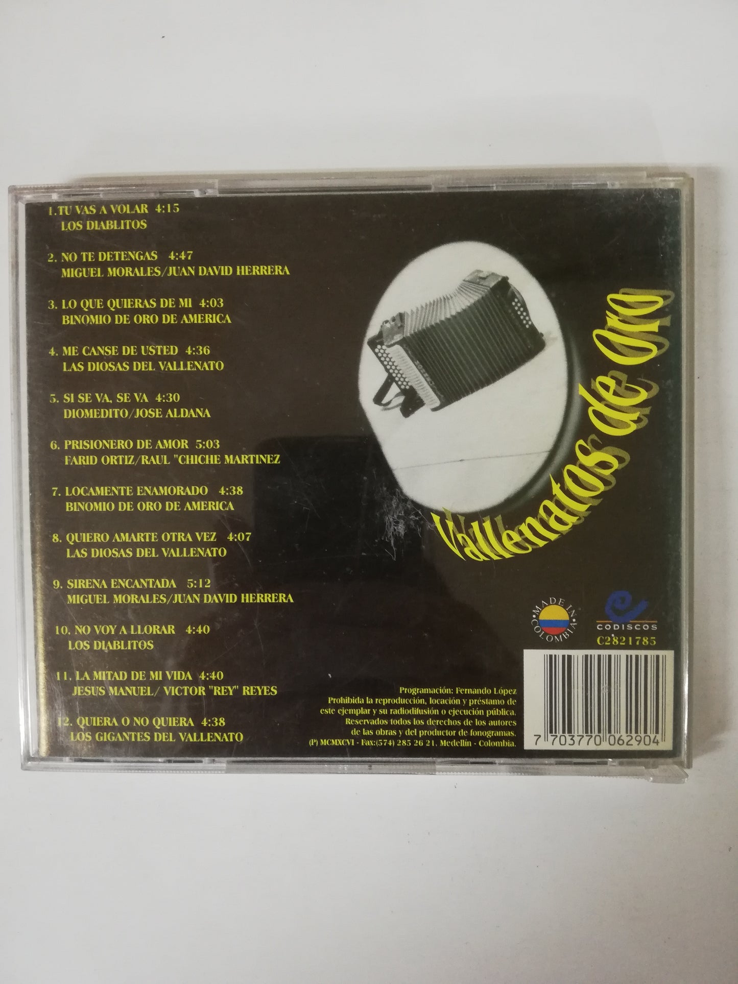 CD VALLENATOS DE ORO - VALLENATOS DE ORO VOL. 21