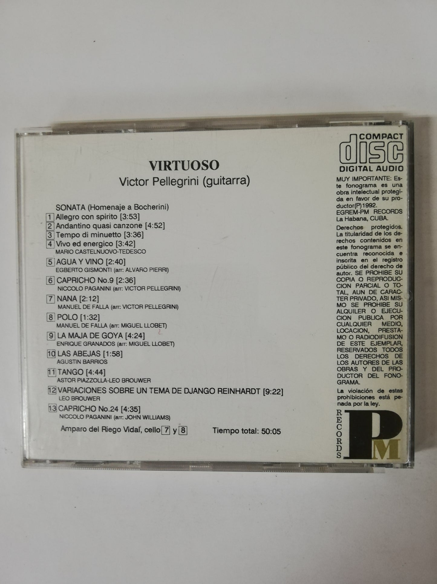 CD VICTOR PELLEGRINI ( GUITARRA ) - VIRTUOSO