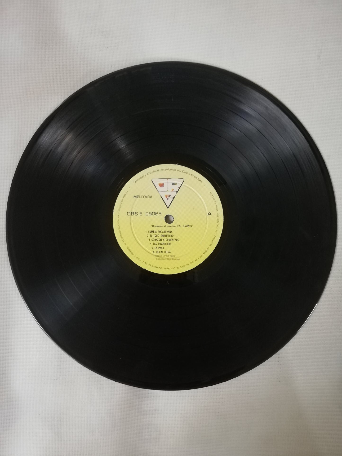 LP LA INDIA MELIYARA - HOMENAJE AL MAESTRO JOSÉ BARROS