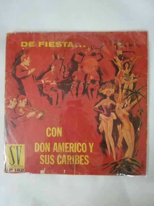 LP DON AMERICO Y SUS CARIBES - DE FIESTA...CON DON AMERICO Y SUS CARIBES