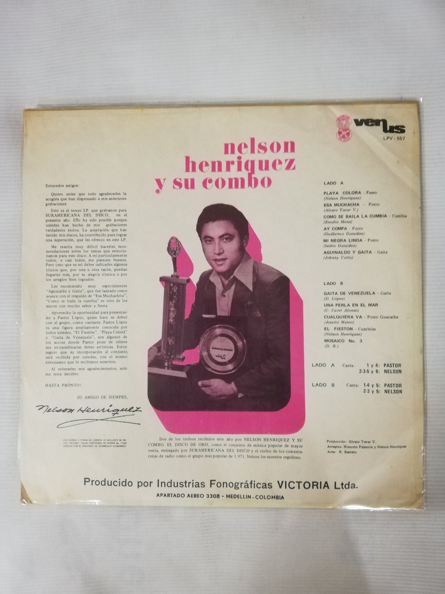 LP NELSON HENRIQUEZ Y SU COMBO - VENEZUELA 72 CON SABOR INTERNACIONAL VOL. 2