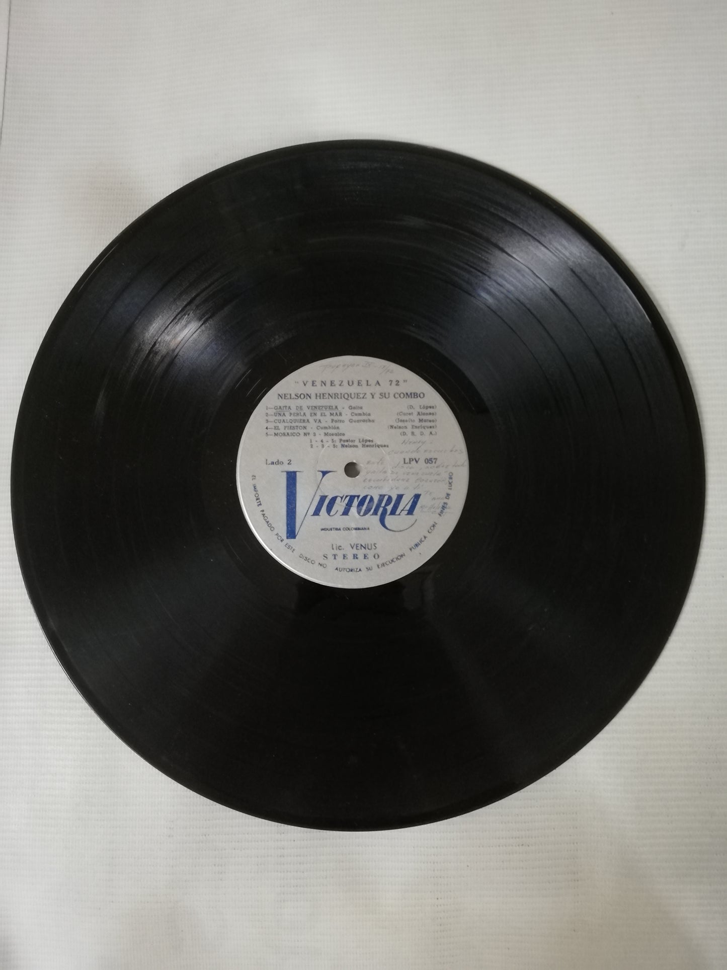 LP NELSON HENRIQUEZ Y SU COMBO - VENEZUELA 72 CON SABOR INTERNACIONAL VOL. 2