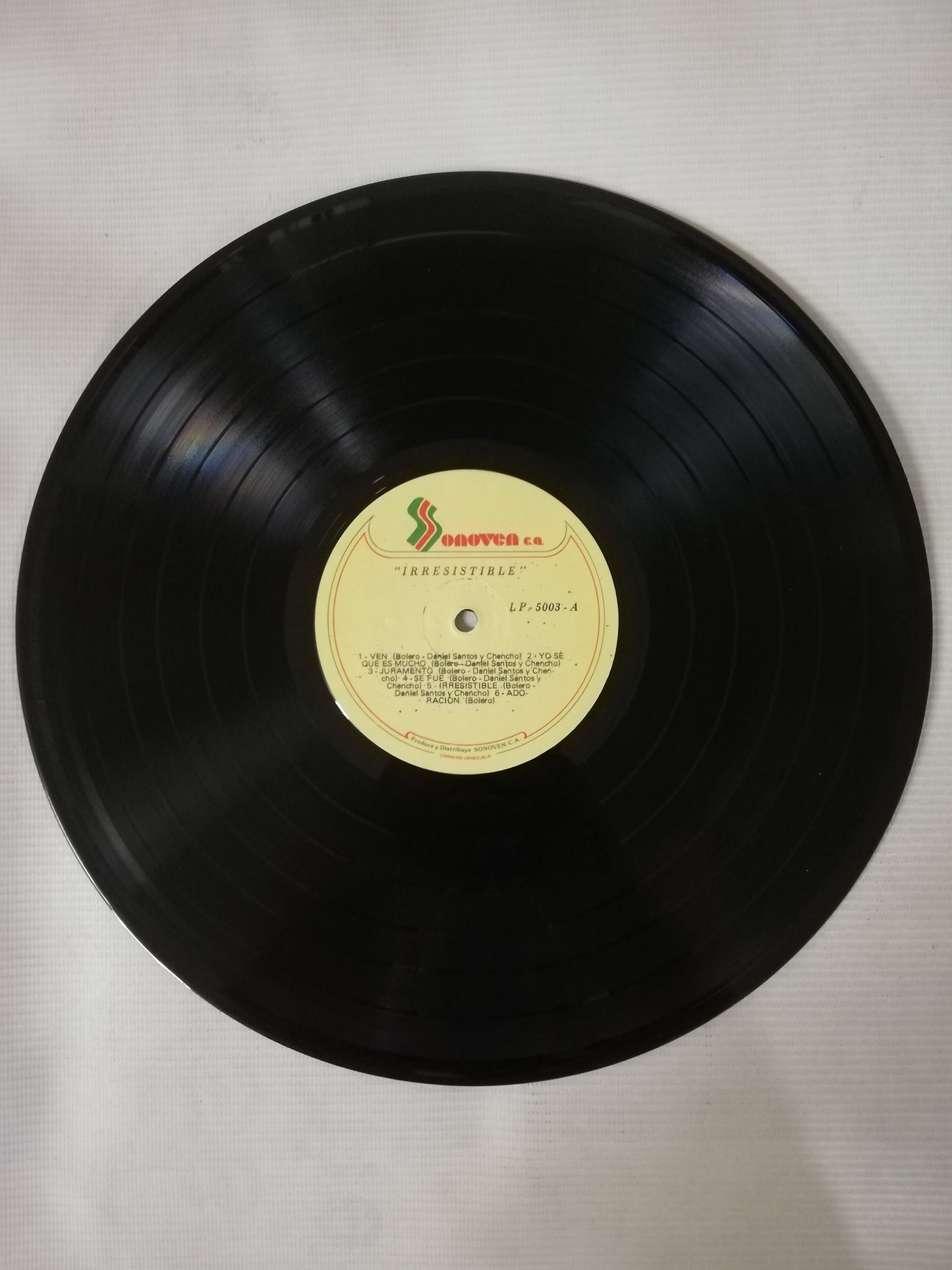 LP PEDRO FLORES SU CUARTETO Y SU ORQUESTA - CANTA: DANIEL SANTOS - IRRESISTIBLE