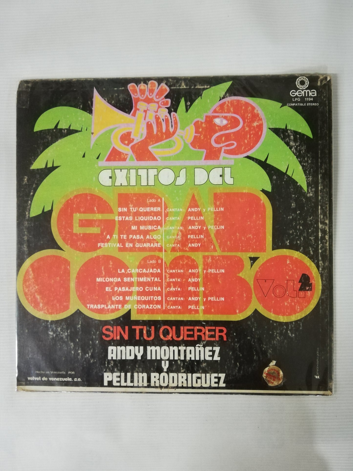 LP EL GRAN COMBO - EXITOS DEL GRAN COMBO CANTA: ANDY MONTAÑEZ Y PELLIN RODRIGUEZ