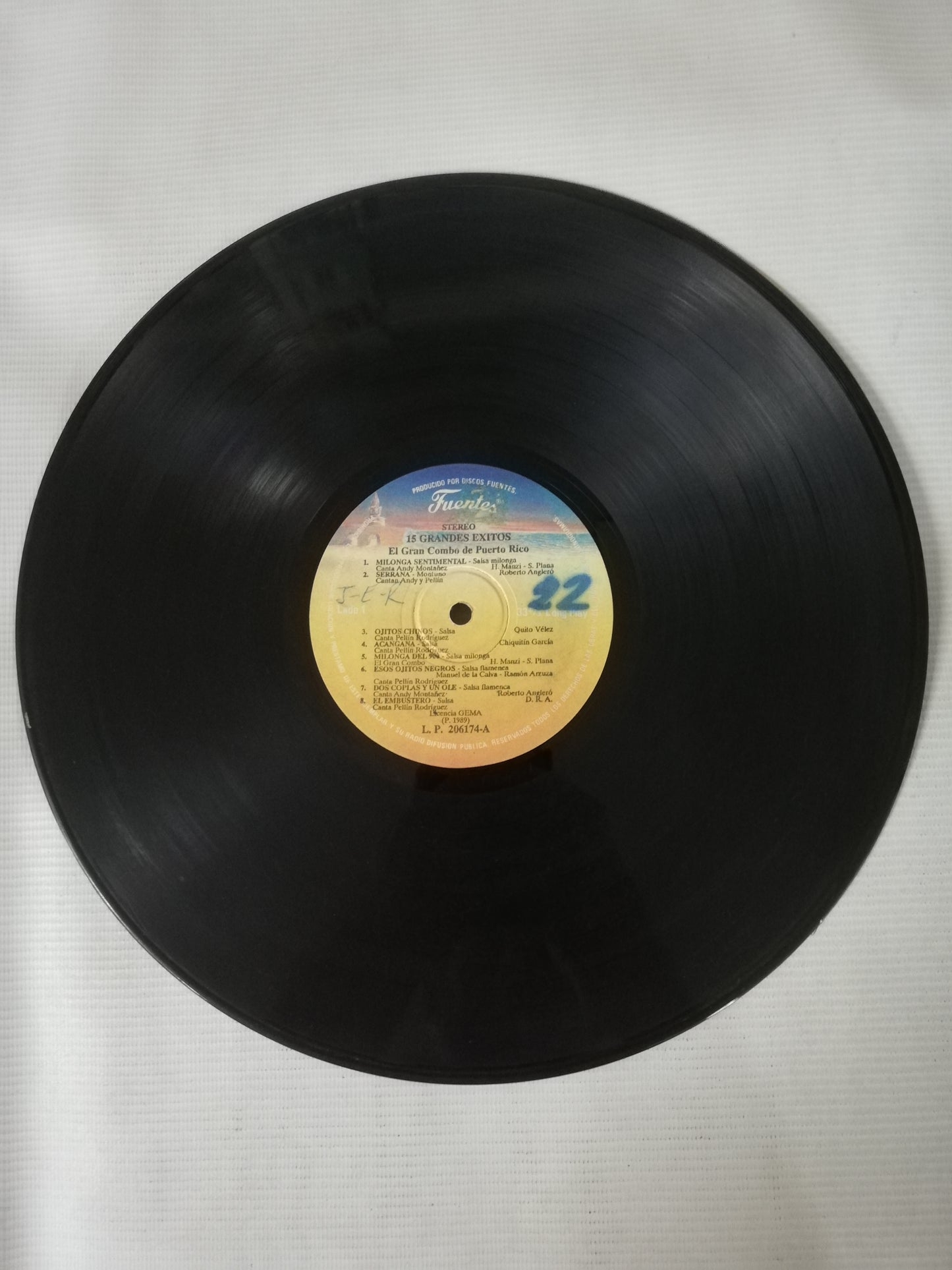 LP EL GRAN COMBO DE PUERTO RICO - 15 GRANDES EXITOS