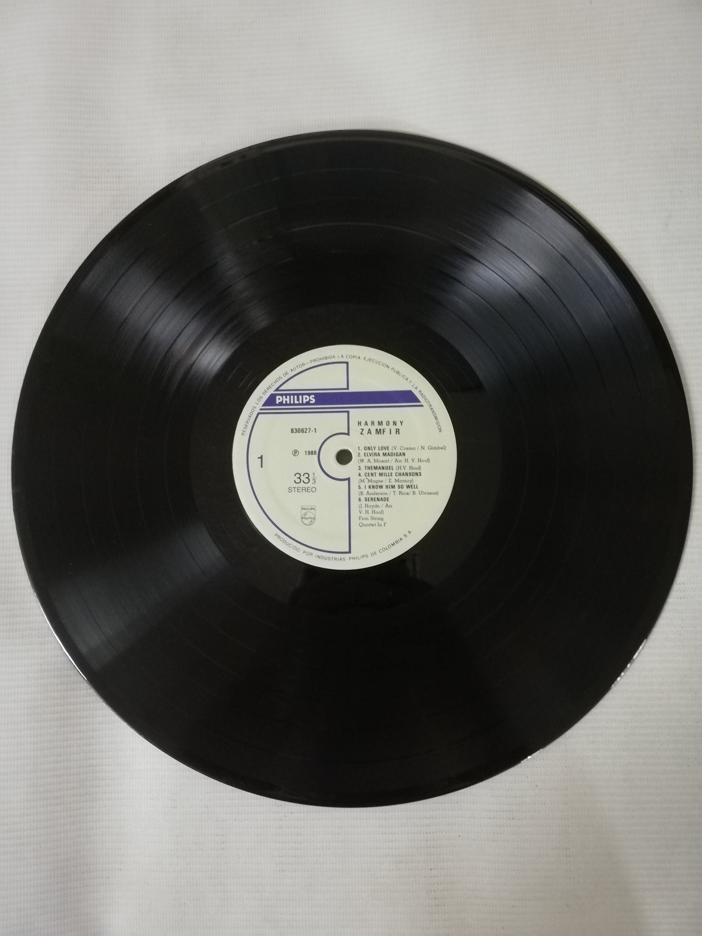 LP ZAMFIR - HARMONY - ORCHESTRA CONDUCTED AND ARRANGED BY HARRY VAN HOOF