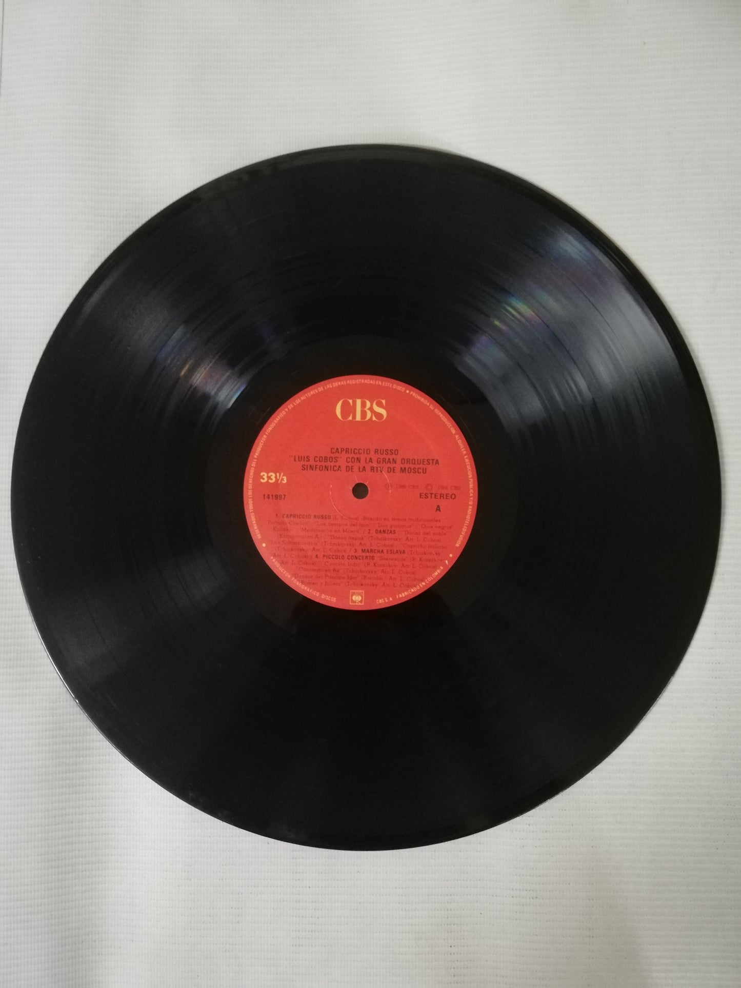 LP LUIS COBOS CON LA GRAN ORQUESTA SINFONICA DE RTV DE MOSCU - CAPRICCIO RUSSO