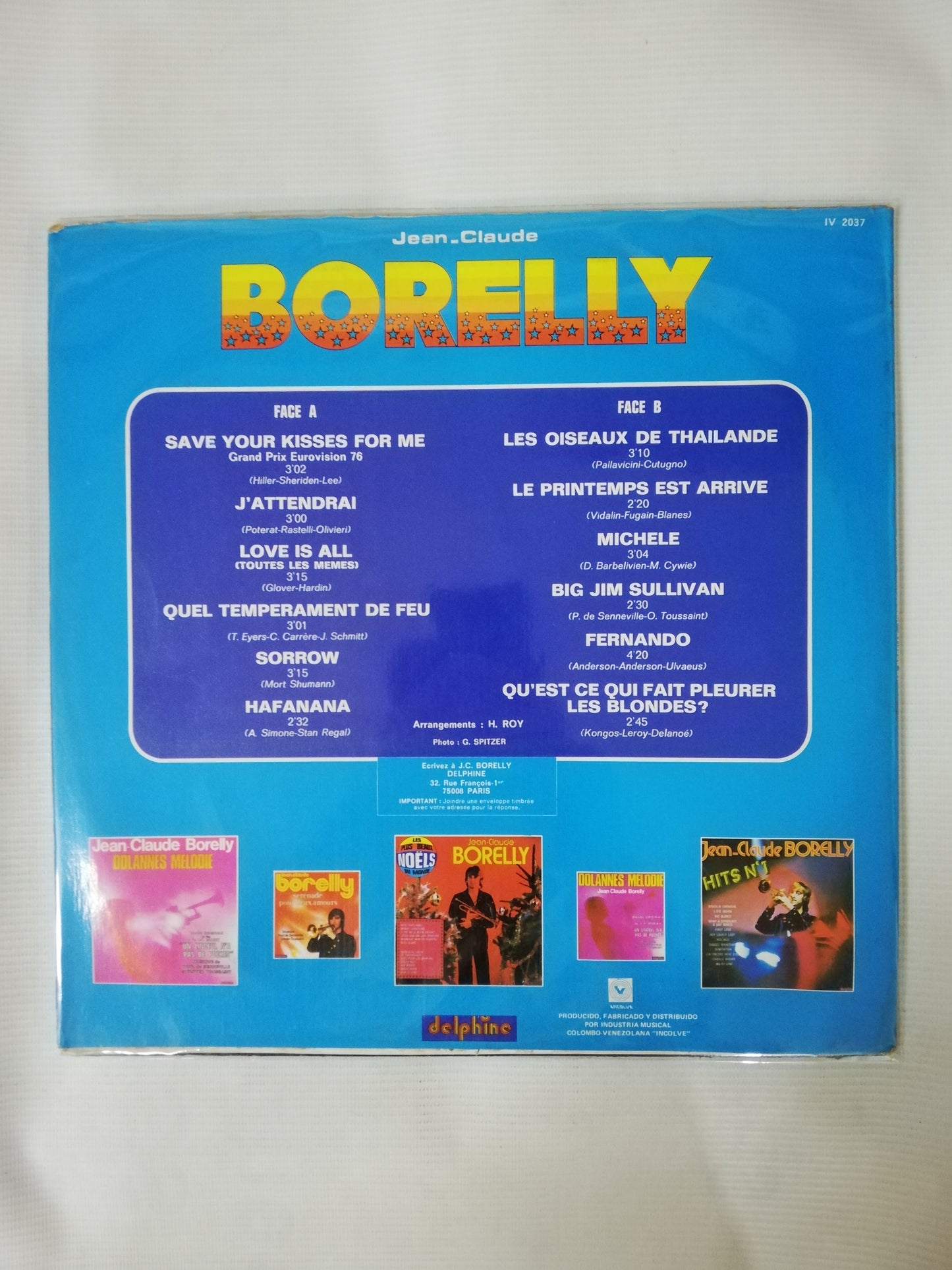 LP JEAN-CLAUDE BORELLY - HITS DE L´ÉTÉ