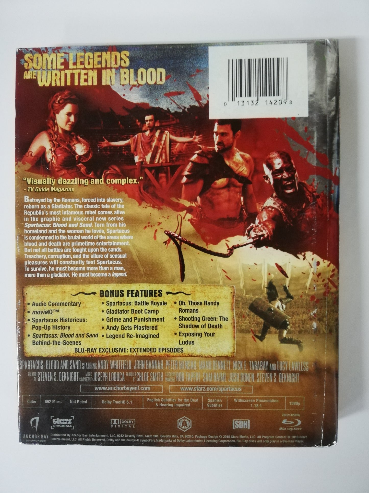 BLU-RAY SPARTACUS - BLOOD AND SAND - THE COMPLETE FIRST SEASON