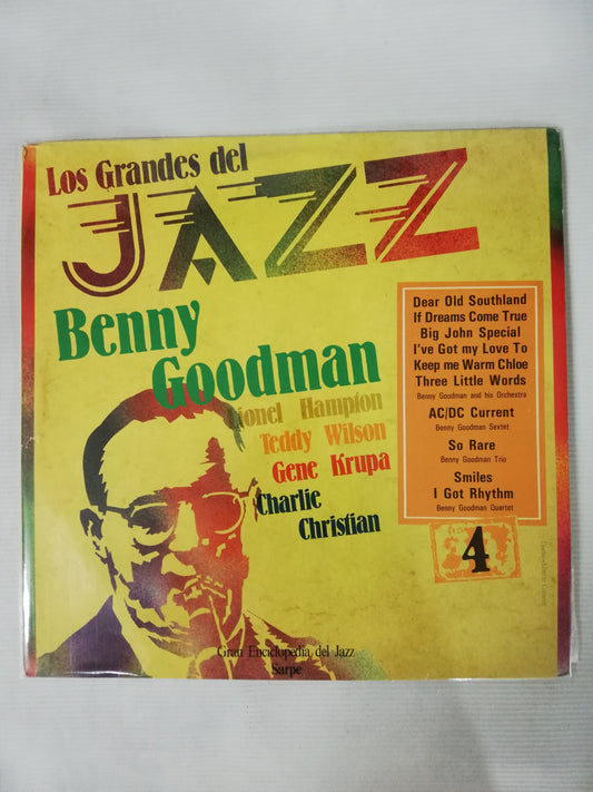 LP BENNY GOODMAN / LIONEL HAMPTON / TEDDY WILSON / GENE KRUPA / CHARLIE CHRISTIAN - LOS GRANDES DEL JAZZ VOL. 4
