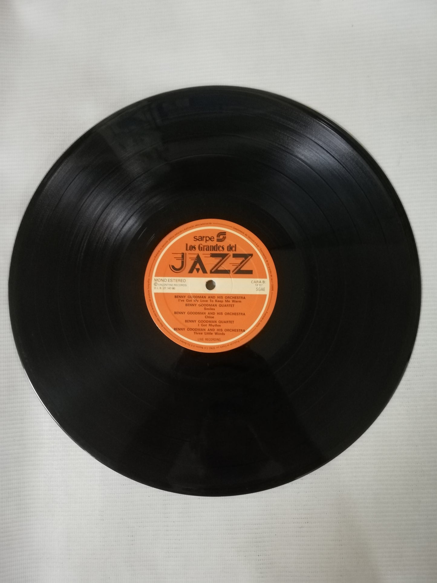 LP BENNY GOODMAN / LIONEL HAMPTON / TEDDY WILSON / GENE KRUPA / CHARLIE CHRISTIAN - LOS GRANDES DEL JAZZ VOL. 4