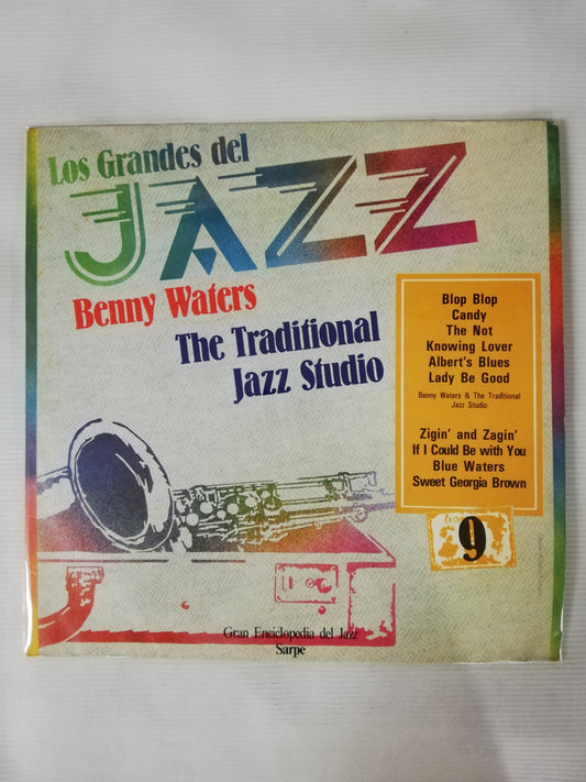 LP BENNY WATERS / THE TRADITIONAL JAZZ STUDIO - LOS GRANDES DEL JAZZ VOL. 9