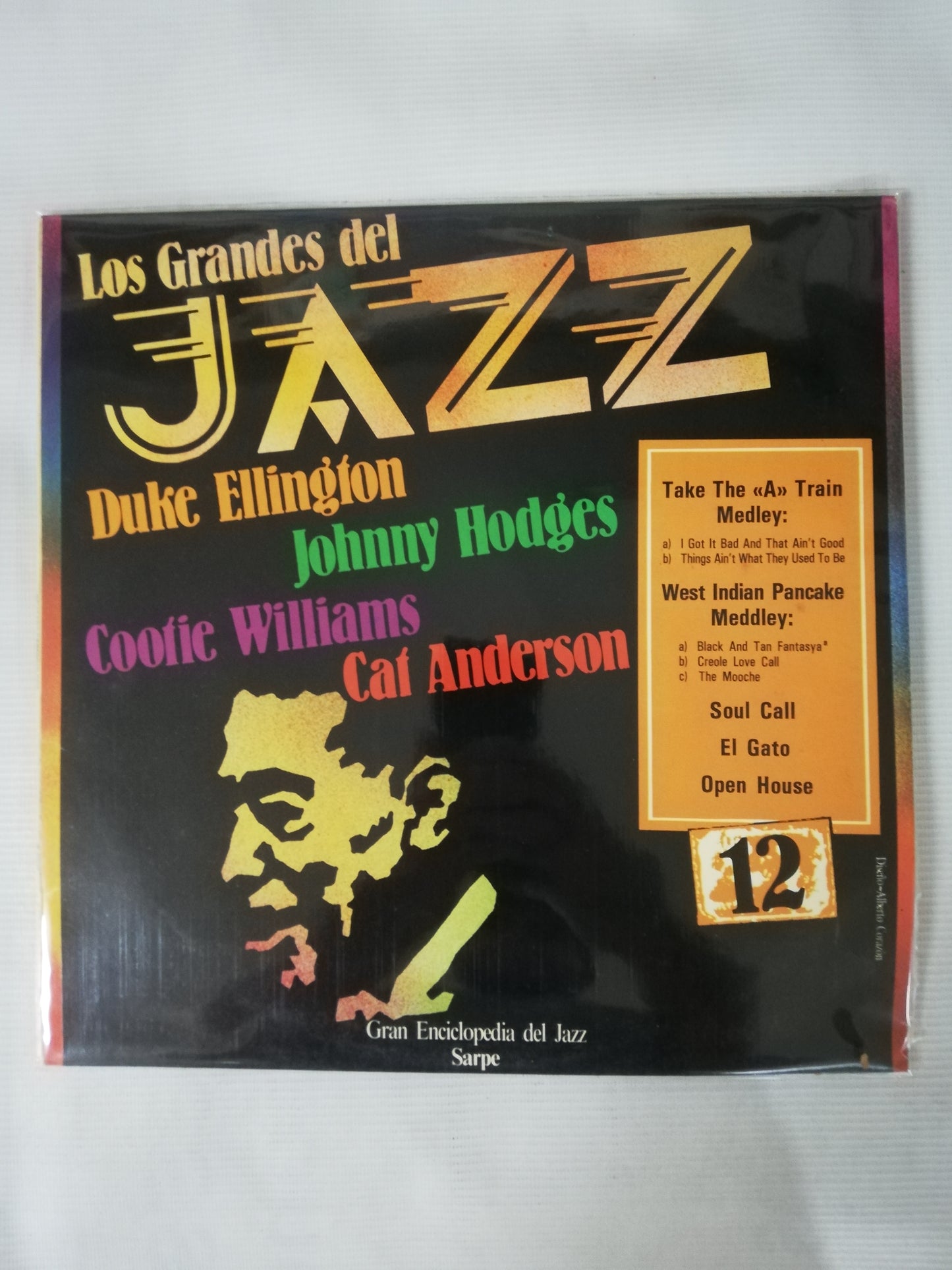 LP DUKE ELLINGTON / JOHNNY HODGES / COOTIE WILLIAMS / CAT ANDERSON - LOS GRANDES DEL JAZZ VOL. 12